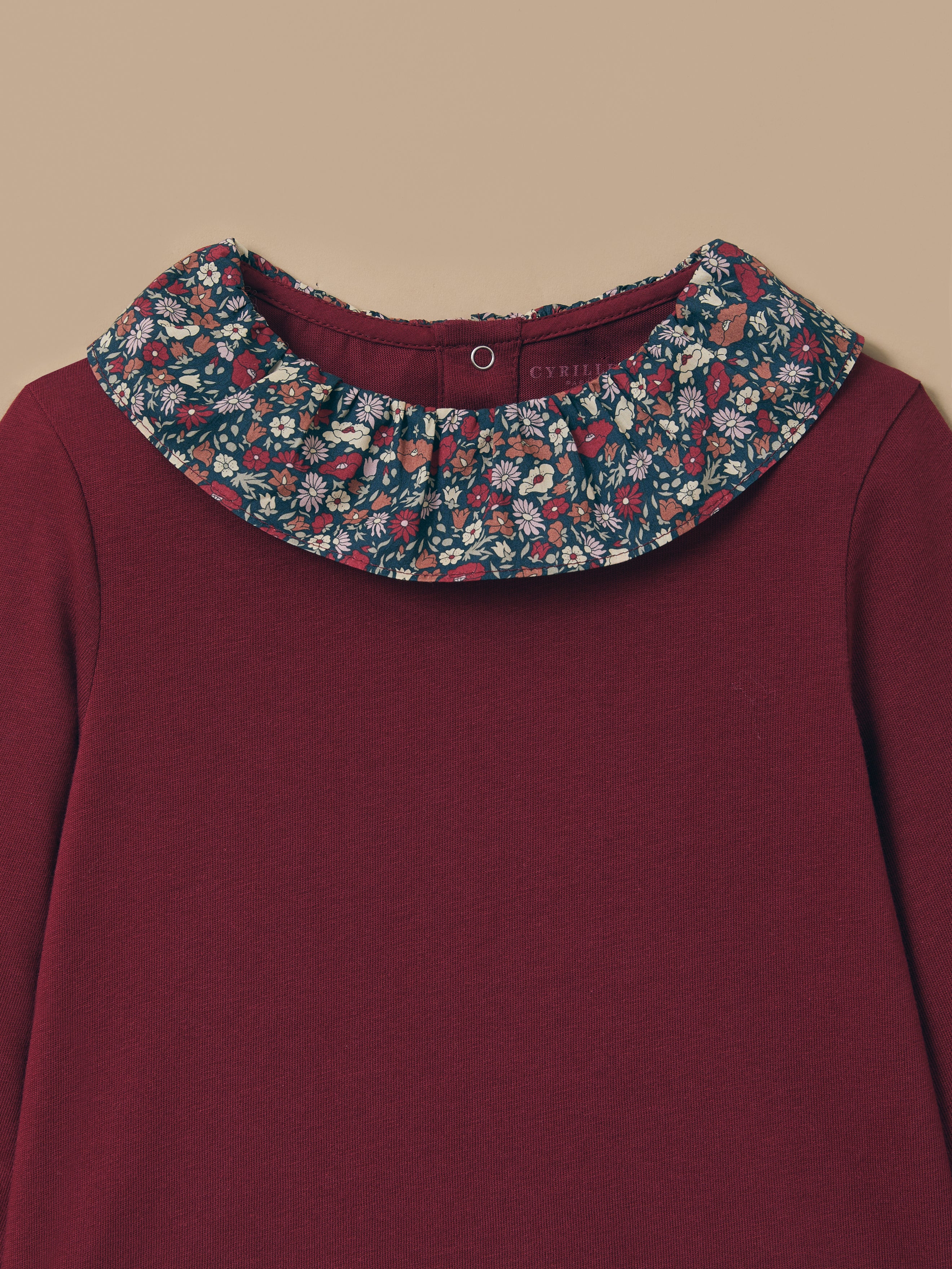 Meisjesshirt met kraag in Liberty-stof