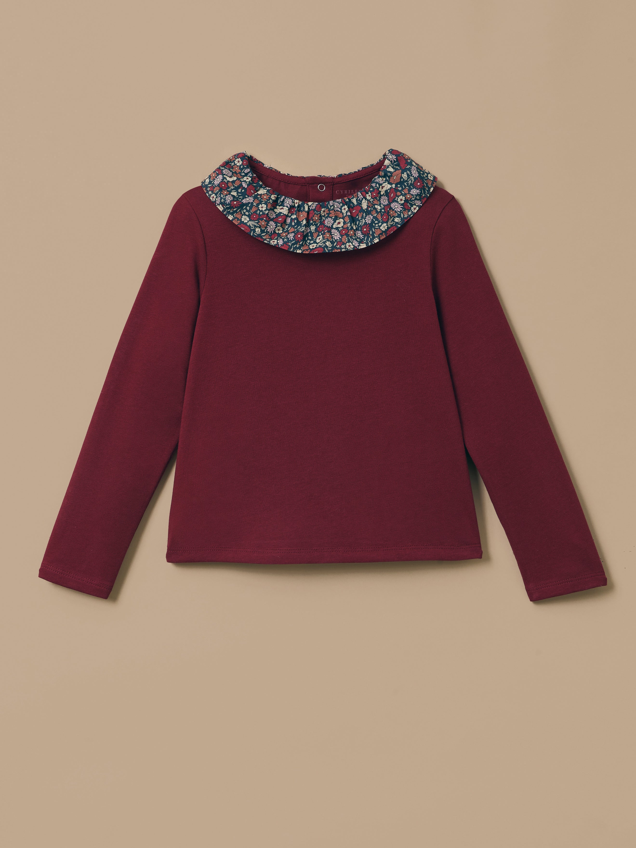 Meisjesshirt met kraag in Liberty-stof