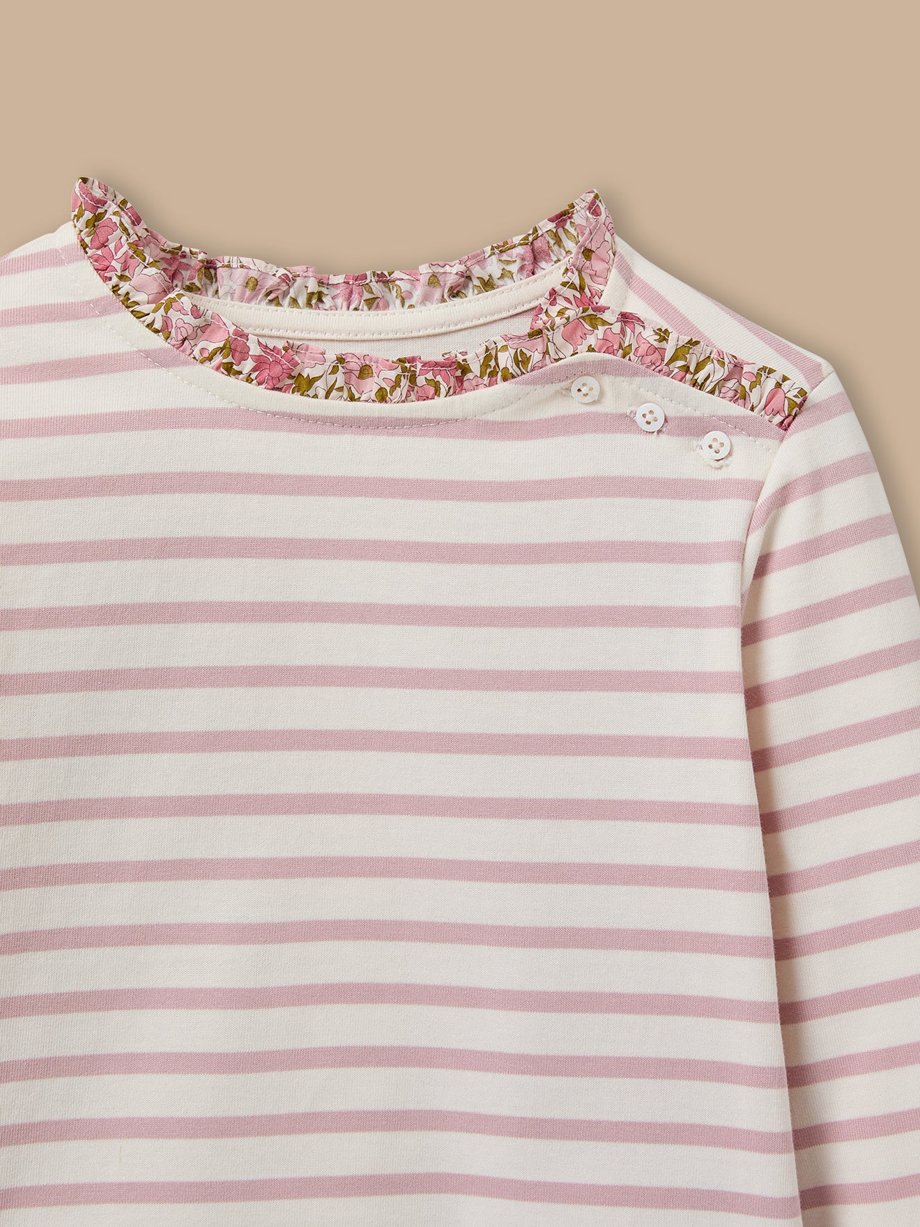 Meisjesshirt in marinestijl met Liberty-stof