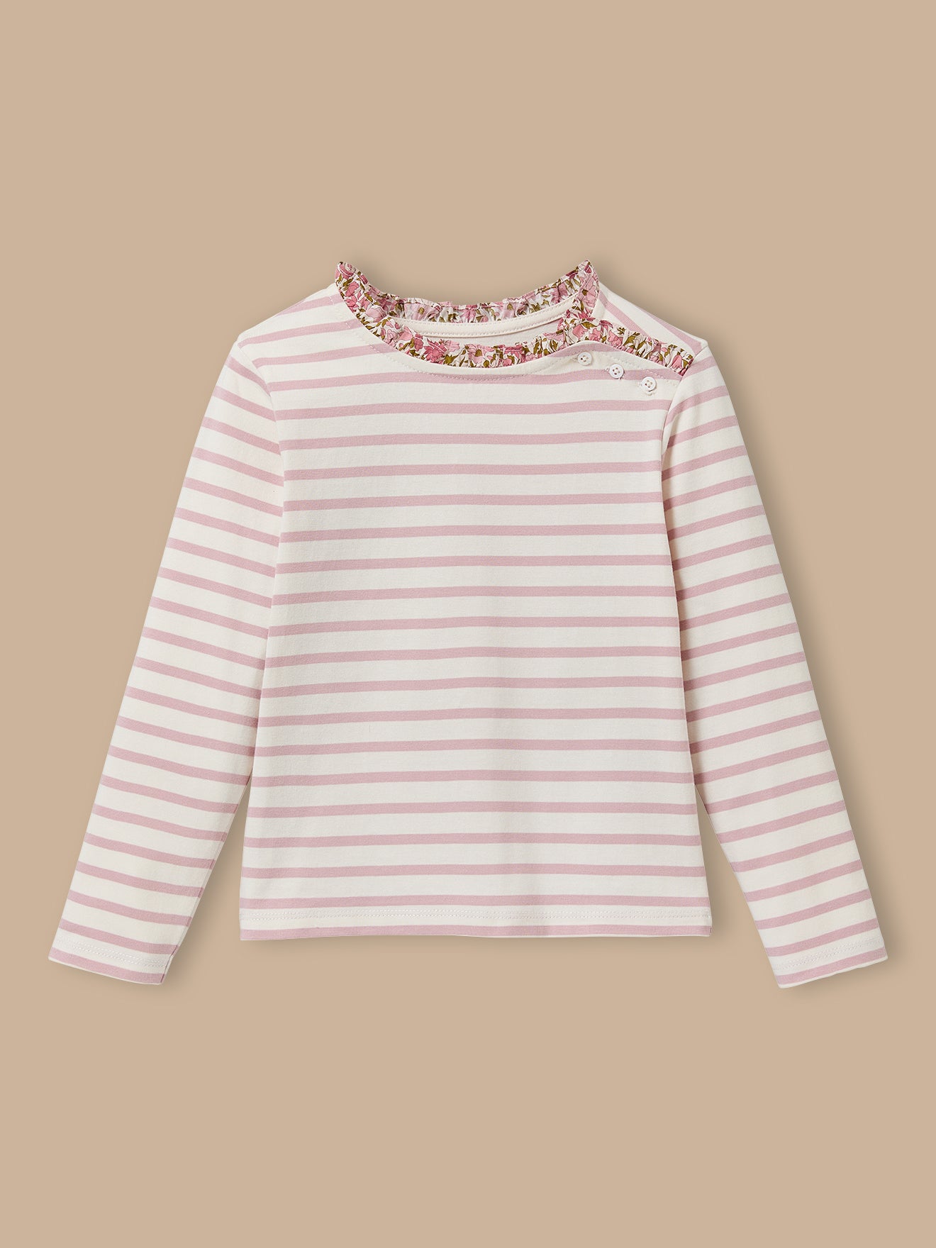 Meisjesshirt in marinestijl met Liberty-stof