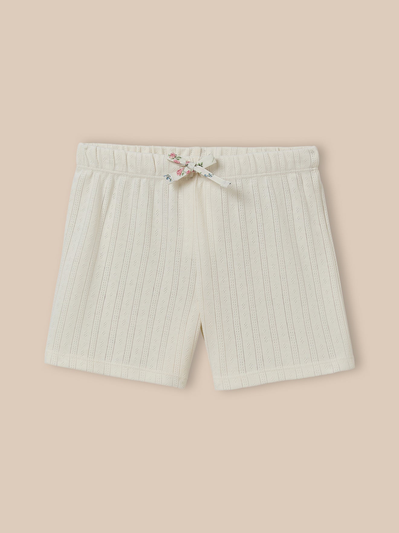 Pyjashort col en tissu Liberty