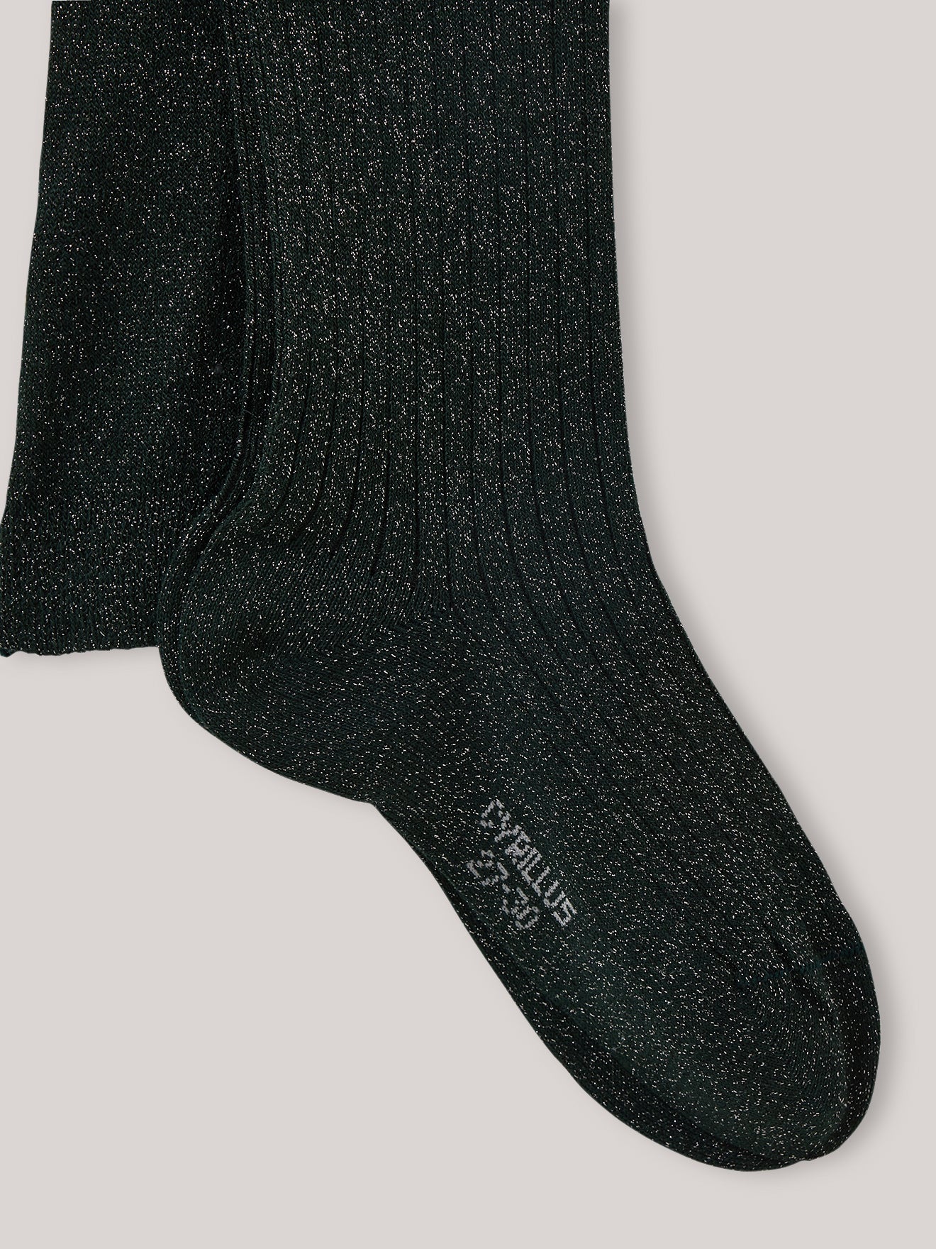 Metallic meisjeskousenbroek in ribbels