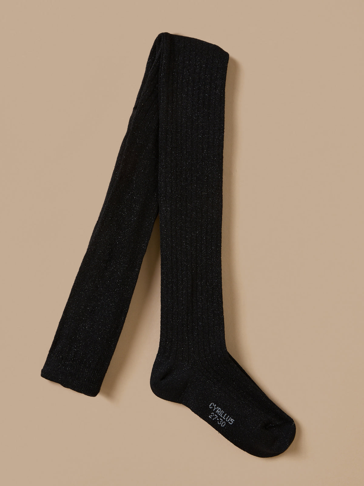 Metallic meisjeskousenbroek in ribbels