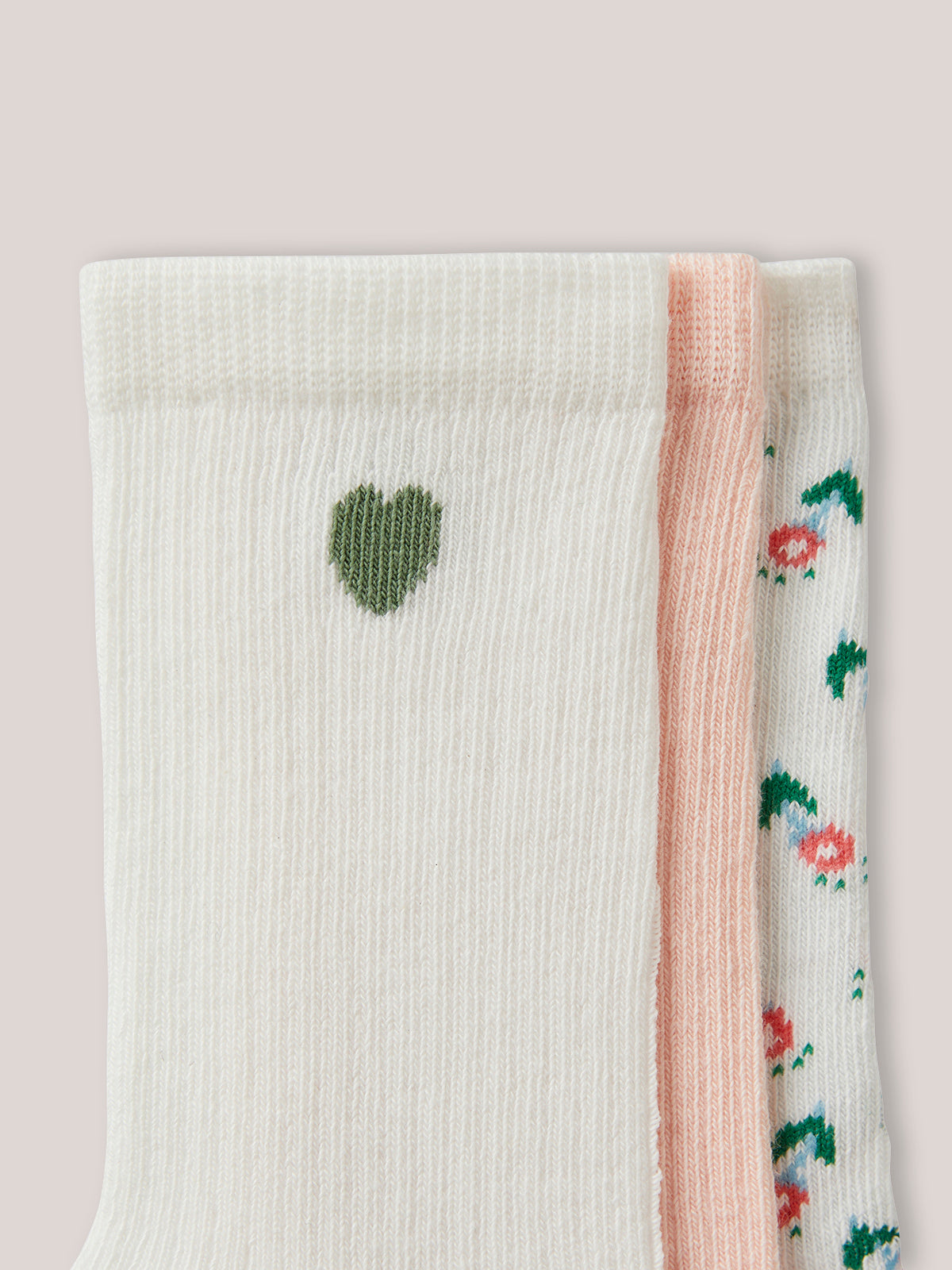 Chaussettes Fille côtelées "Puglia" par lot de 3
