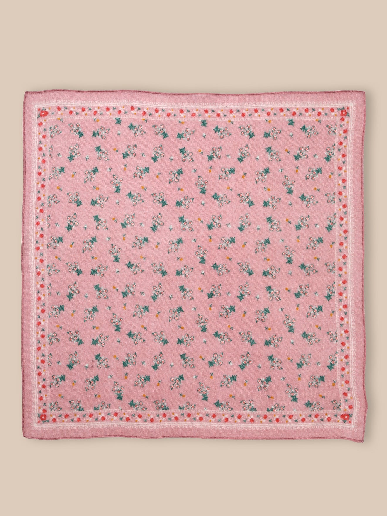 Foulard bourgeons en étamine de laine Fille