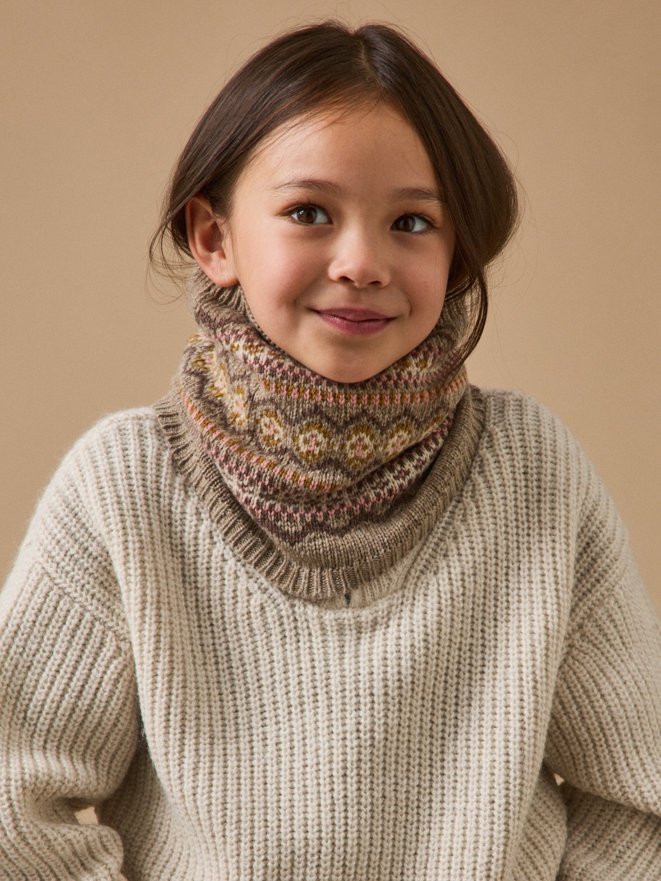 Snood jacquard enfant