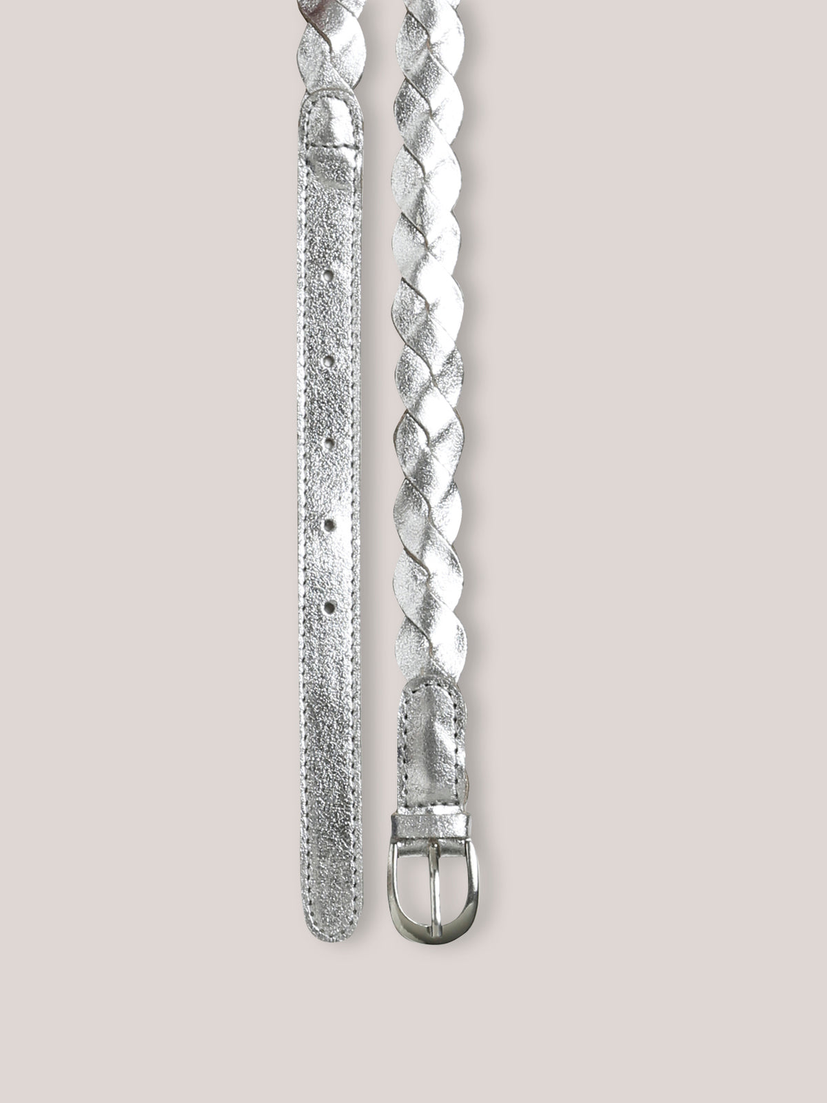 Ceinture tressée en cuir Fille