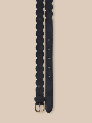 Ceinture tressée en cuir Fille