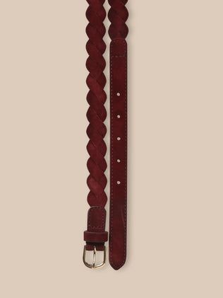 Ceinture tressée en cuir Fille