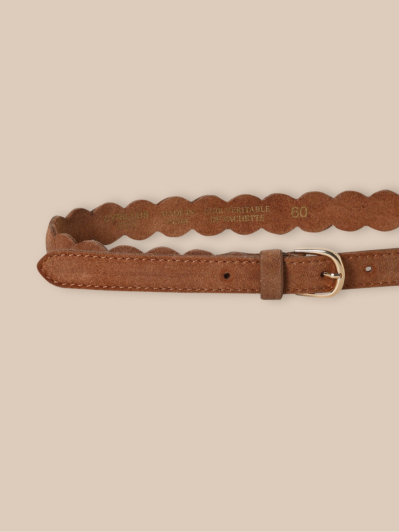 Ceinture tressée en cuir Fille