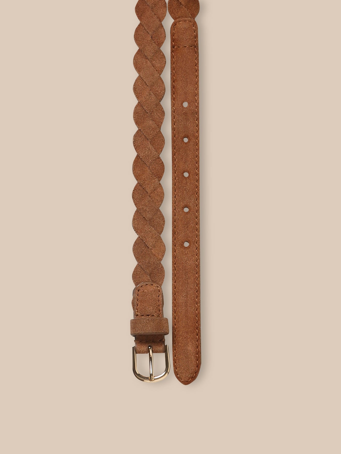 Ceinture tressée en cuir Fille