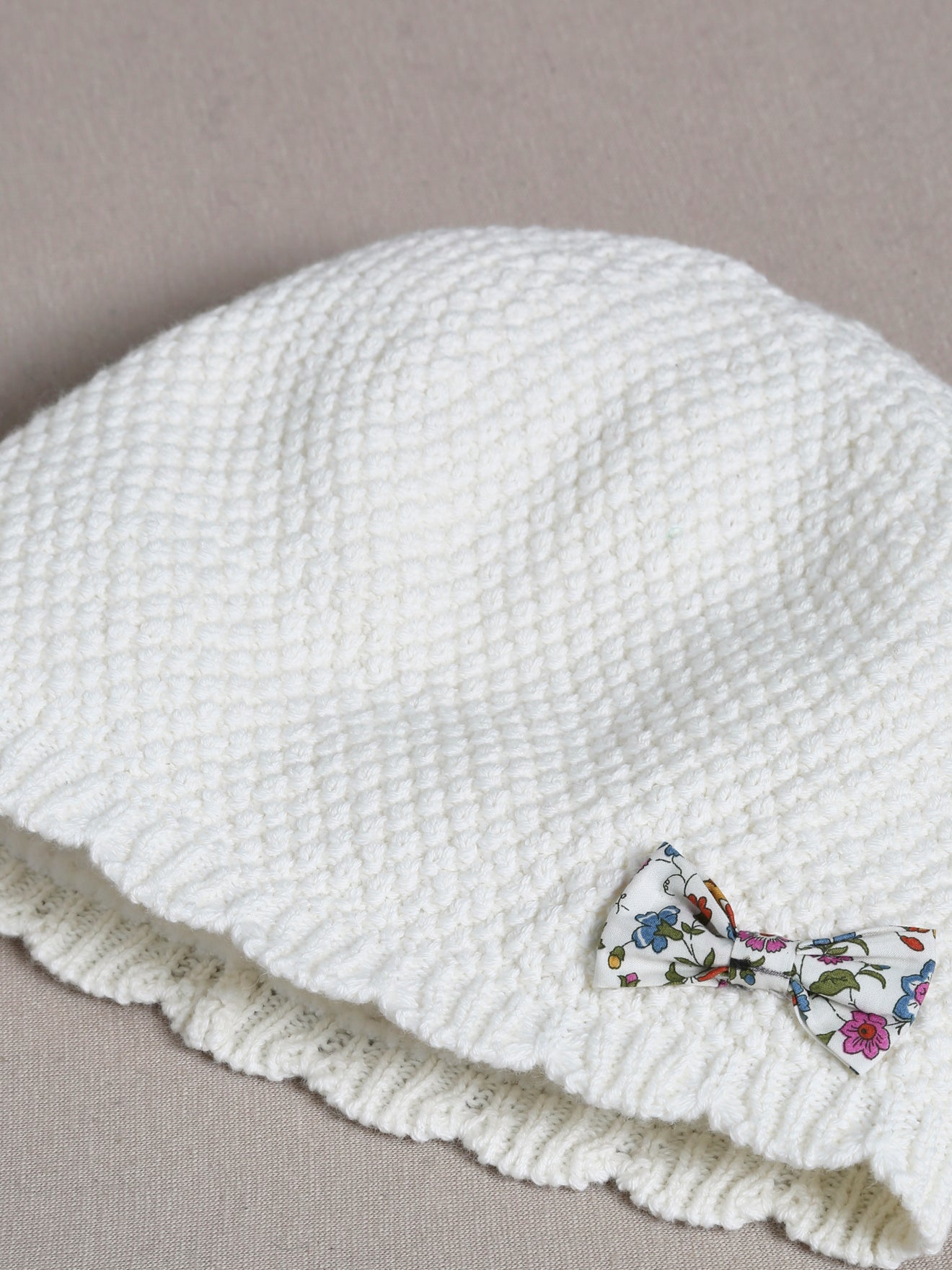 Bonnet festonné Fille tissu Liberty