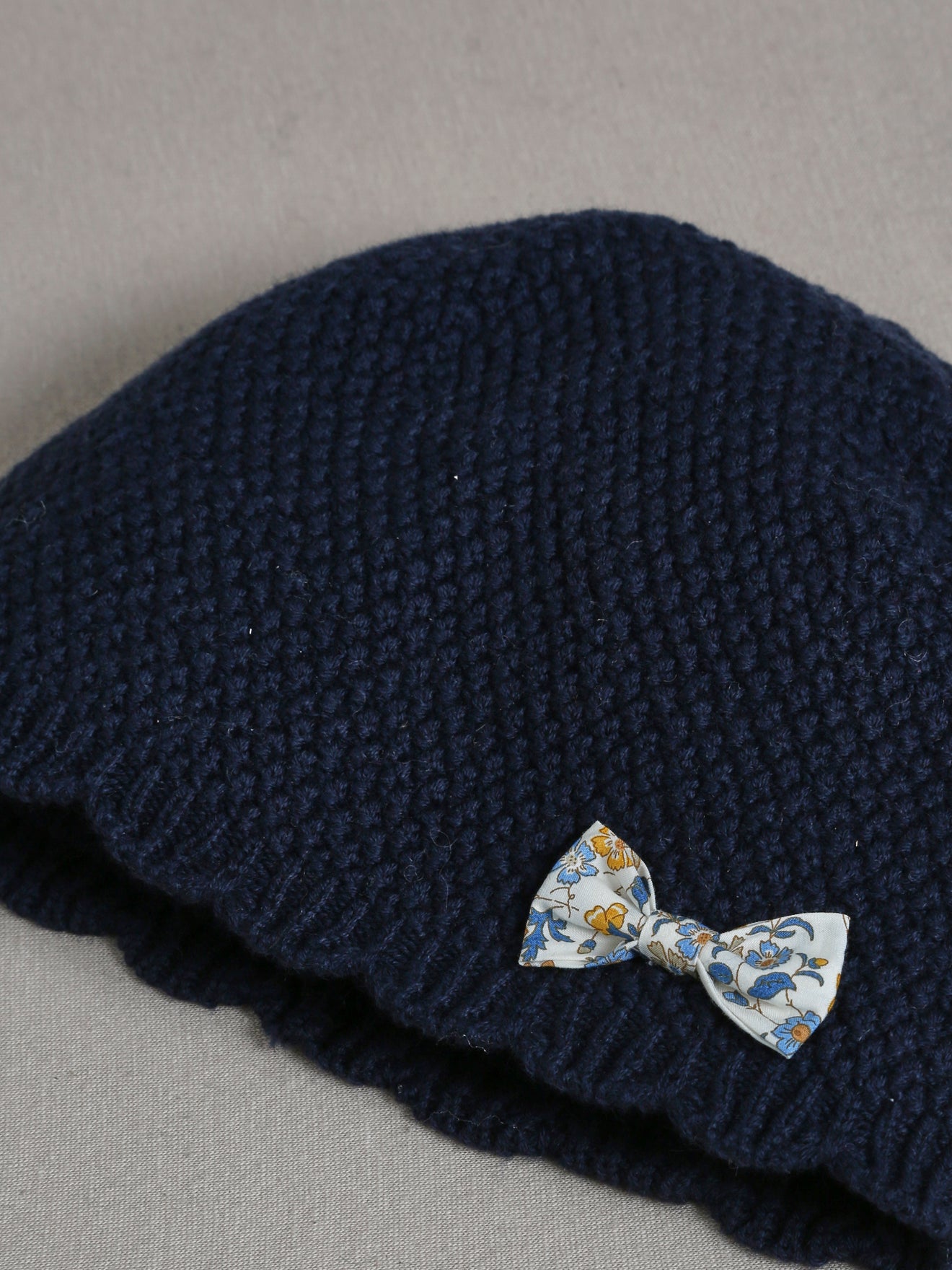Bonnet festonné Fille tissu Liberty