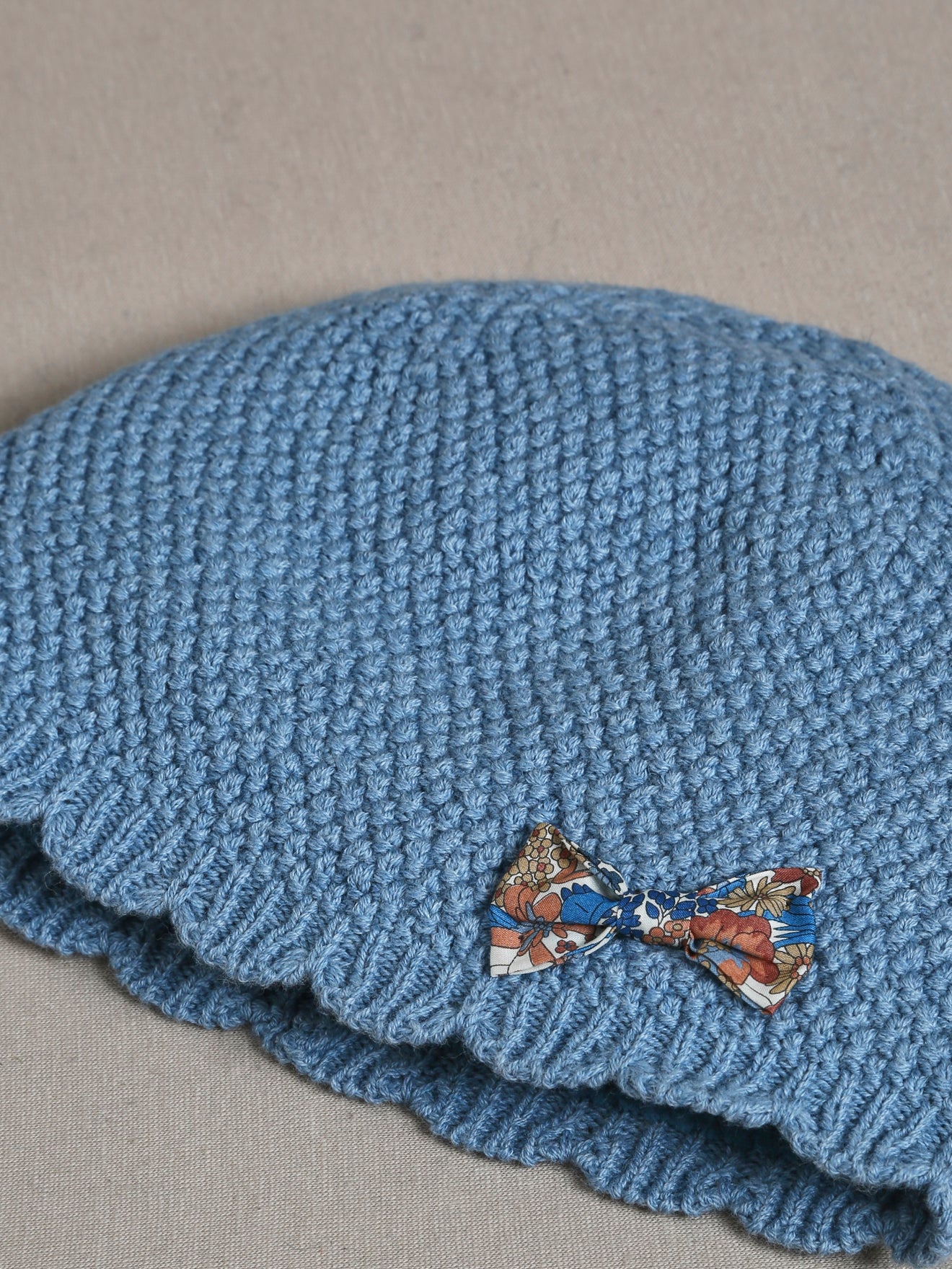 Bonnet festonné Fille tissu Liberty
