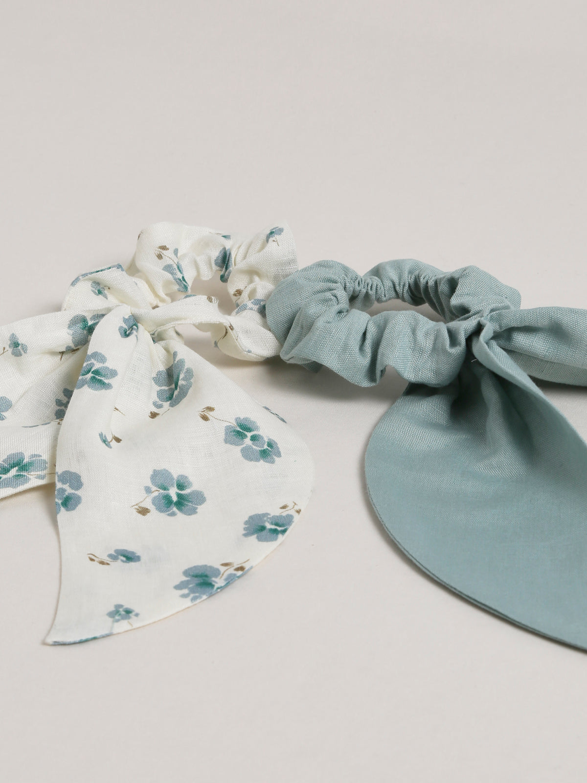 Set van 2 meisjesscrunchies in linnen