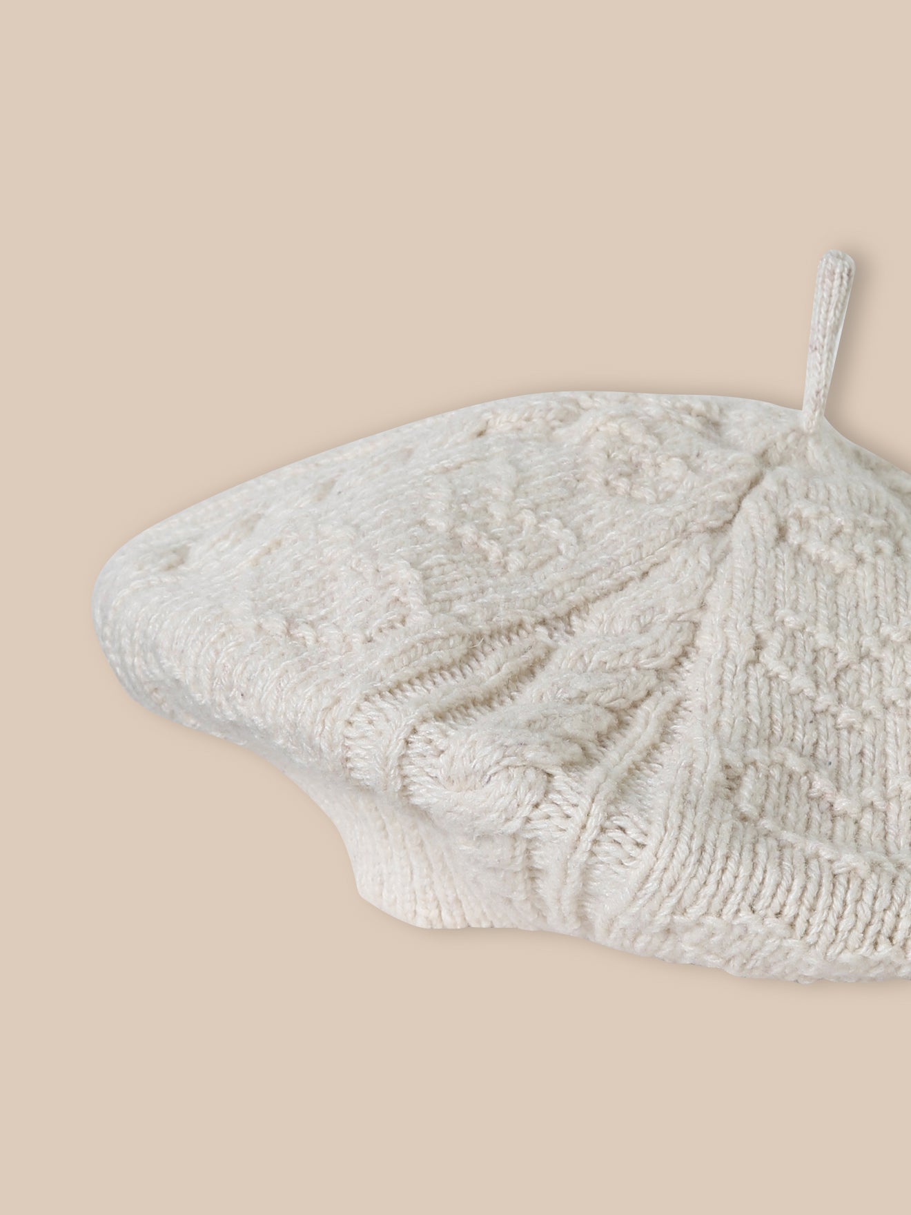 Meisjesbaret met kabelmotieven
