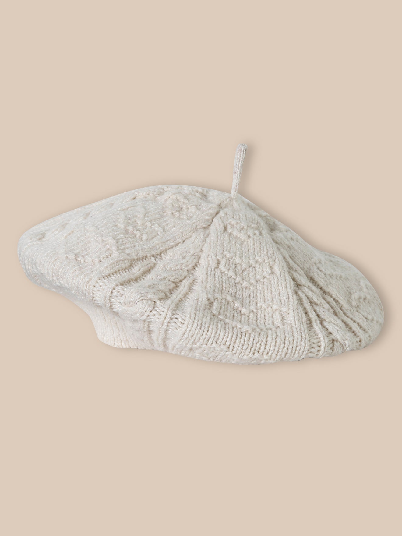 Meisjesbaret met kabelmotieven