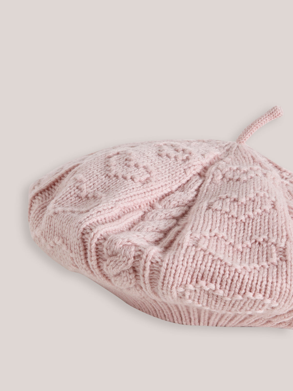 Meisjesbaret met kabelmotieven