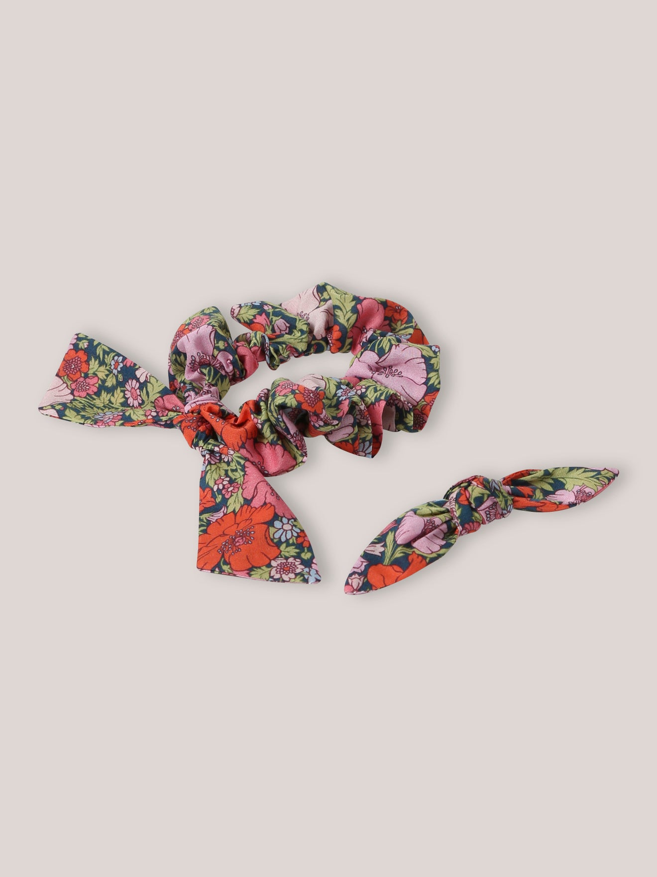 Pince et chouchou en tissu Liberty Fille