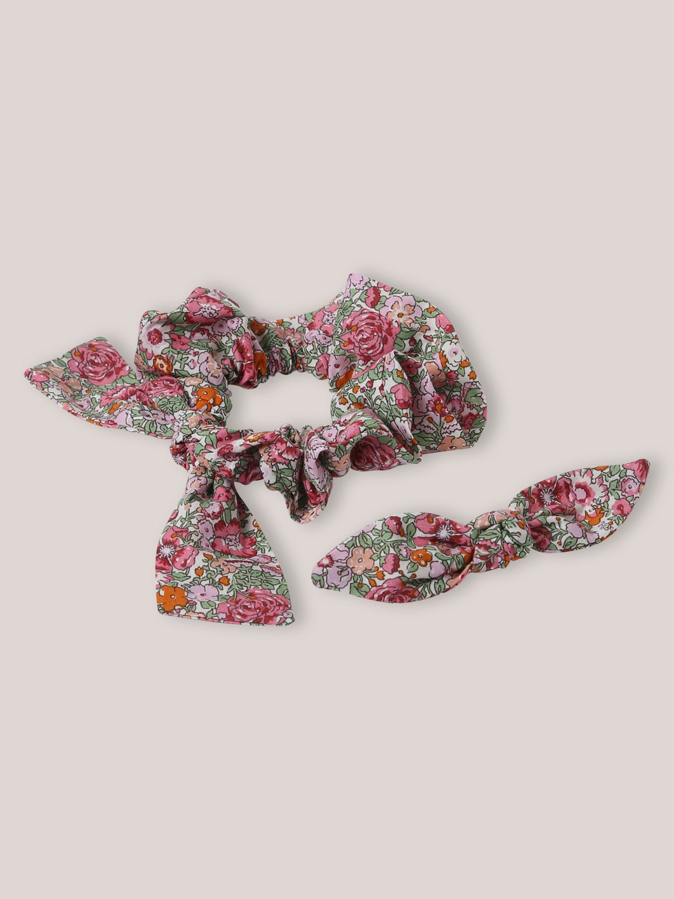 Pince et chouchou en tissu Liberty Fille