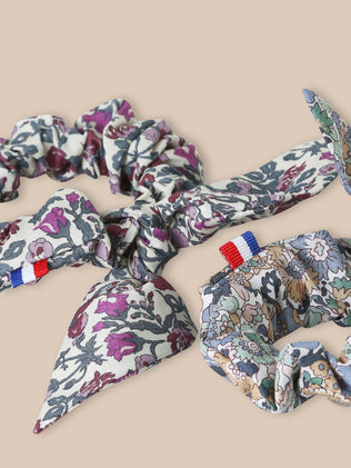 Set van 2 meisjesscrunchies in Liberty-stof