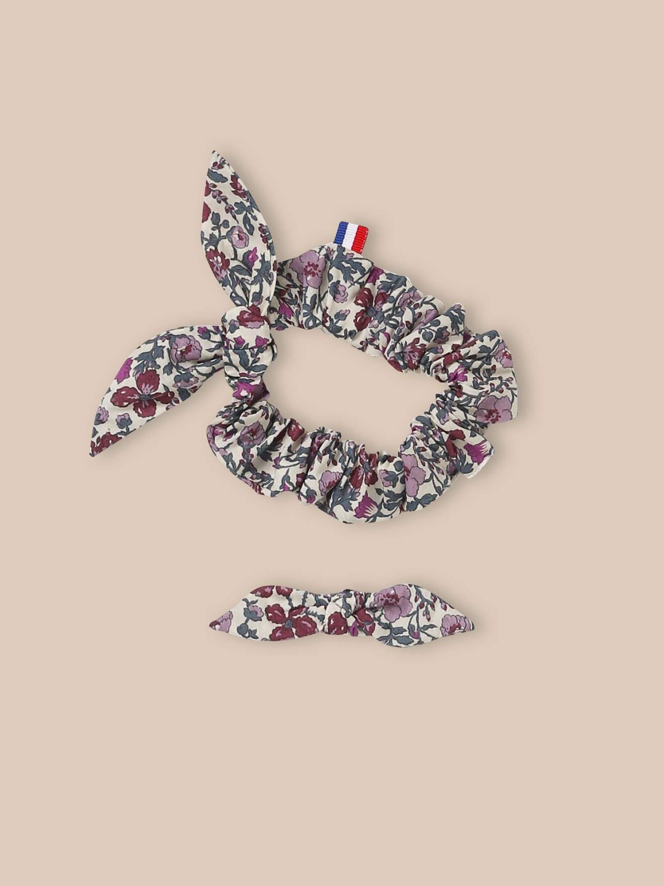 Scrunchie + haarclip in Liberty-stof voor meisjes