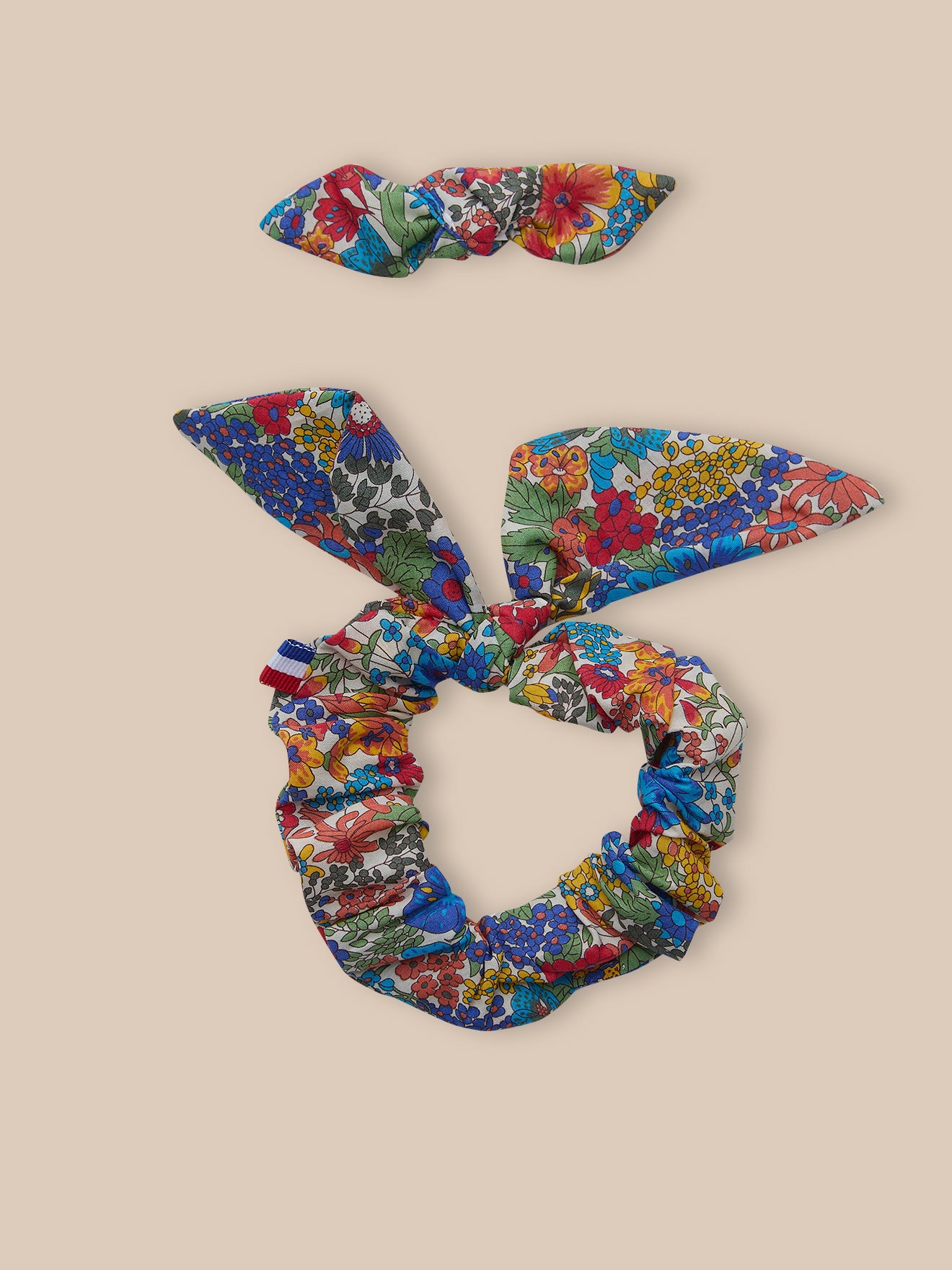 Scrunchie + haarclip in Liberty-stof voor meisjes