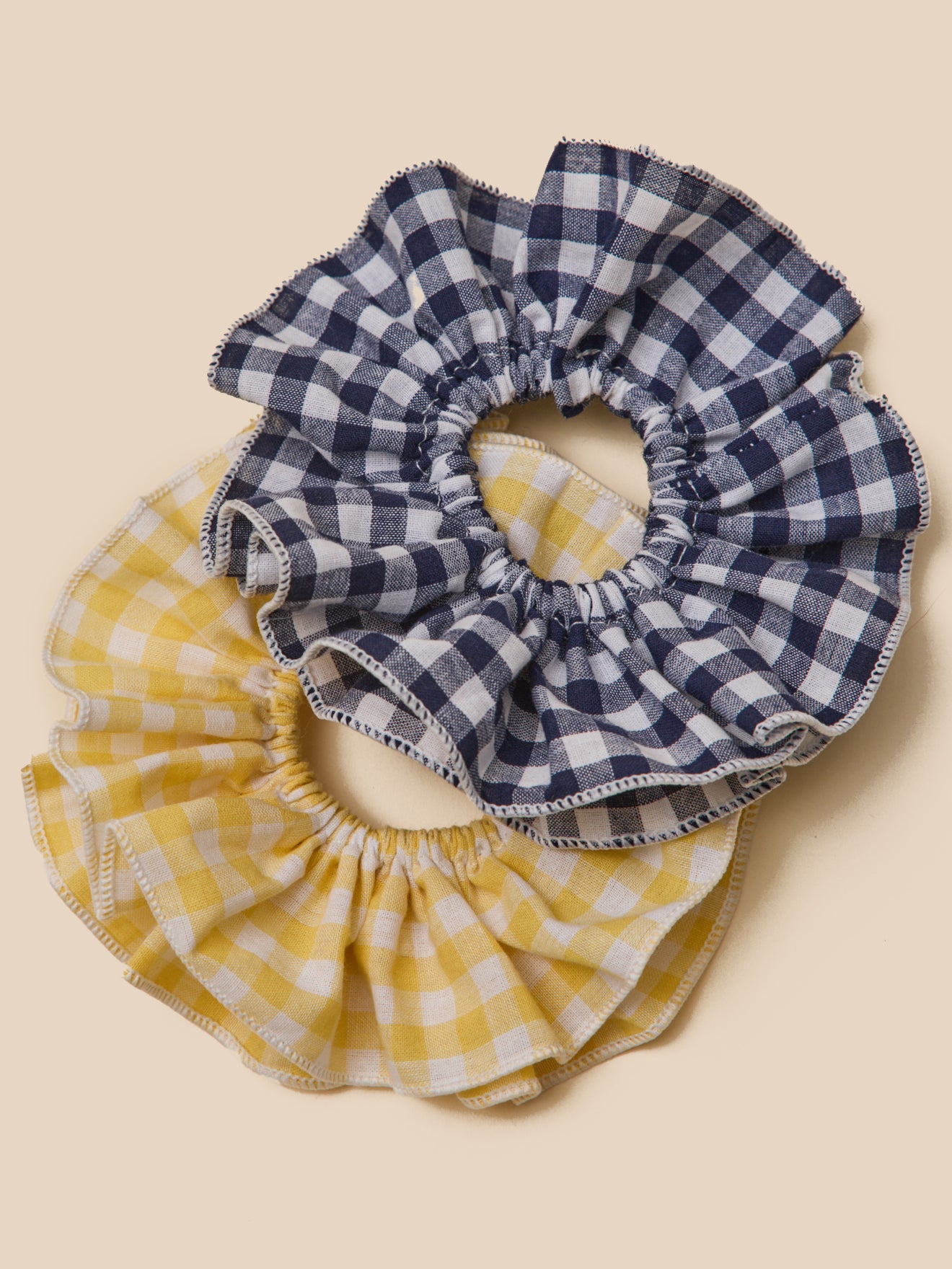 Set van 2 meisjesscrunchies in vichystof