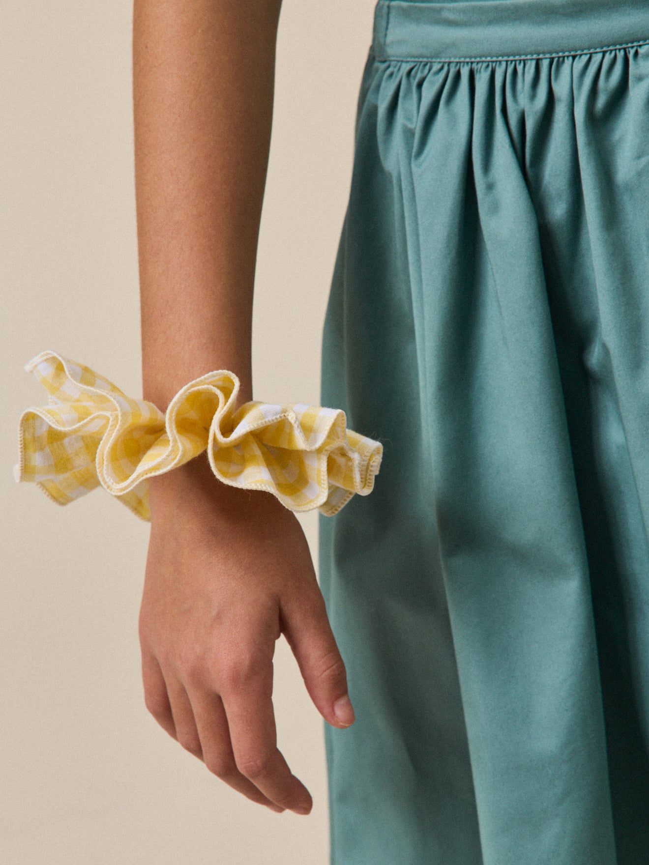 Set van 2 meisjesscrunchies in vichystof