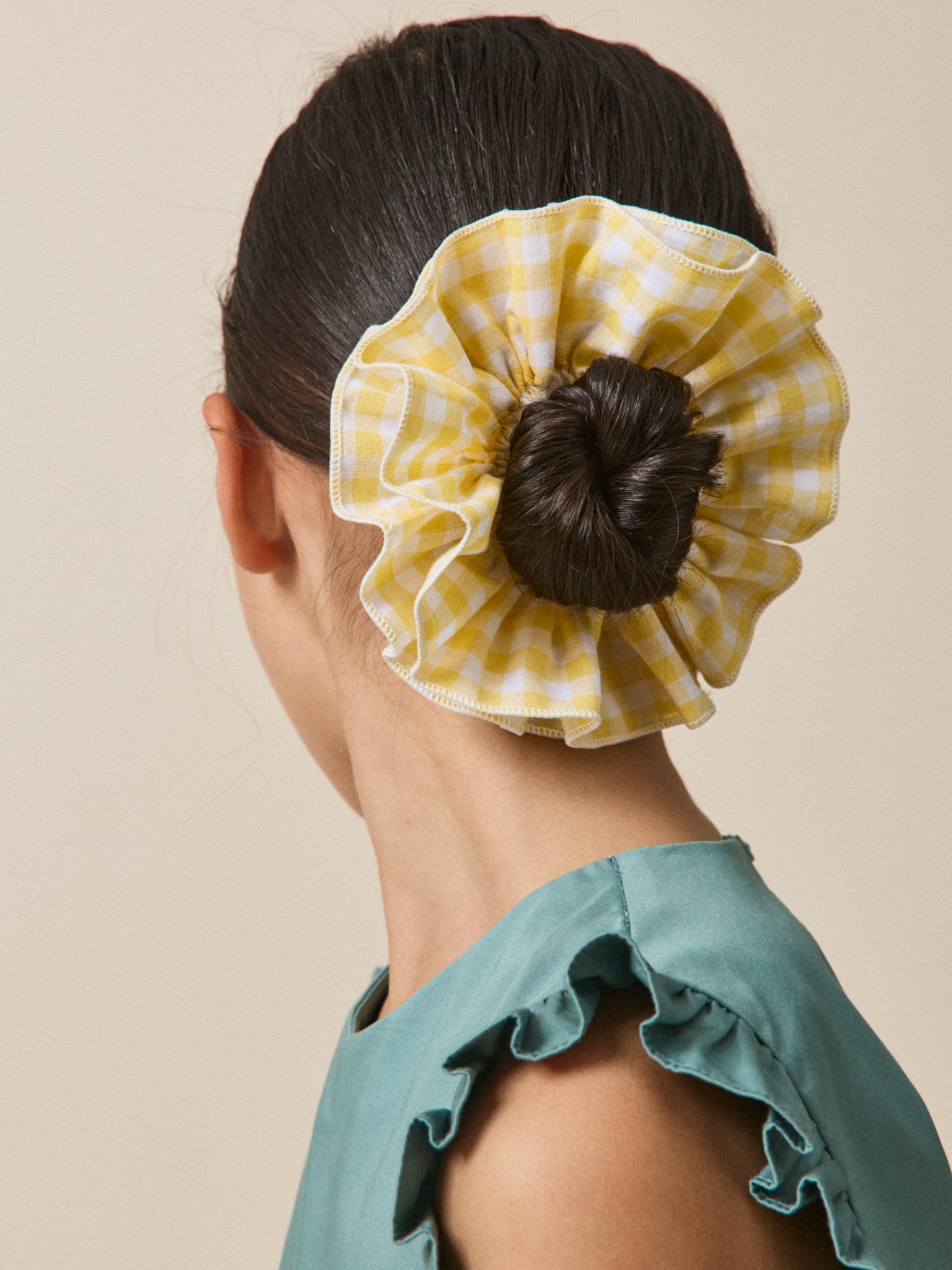 Set van 2 meisjesscrunchies in vichystof