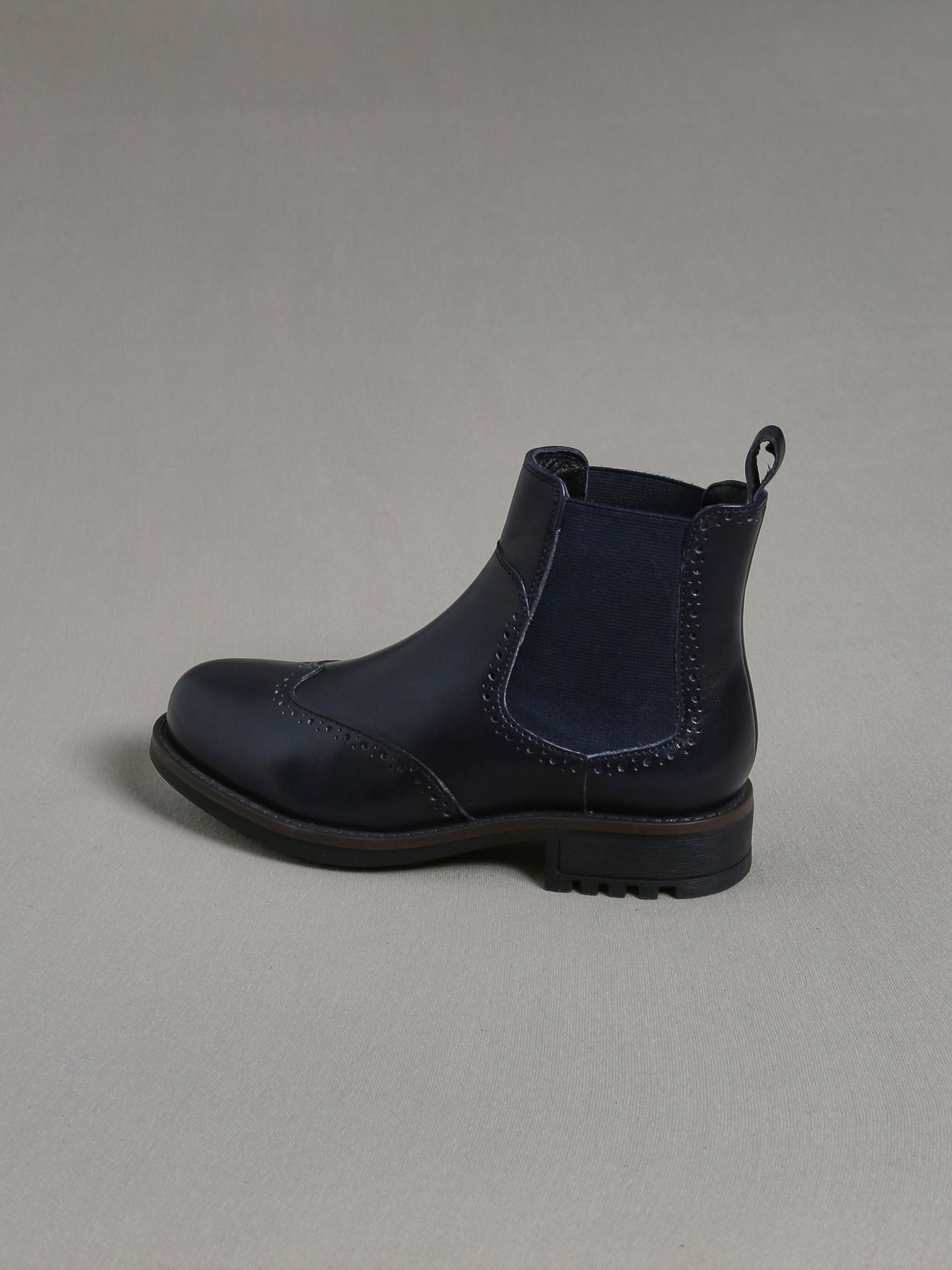Boots bout fleuri Fille en cuir