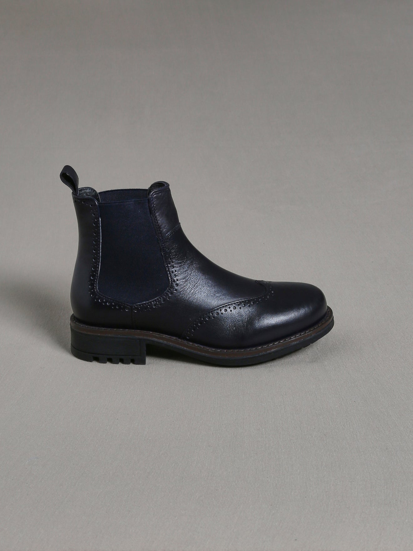 Boots bout fleuri Fille en cuir