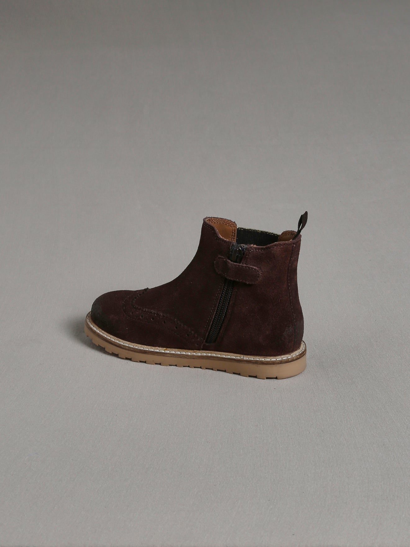 Boots chelsea cuir bout fleuri Fille