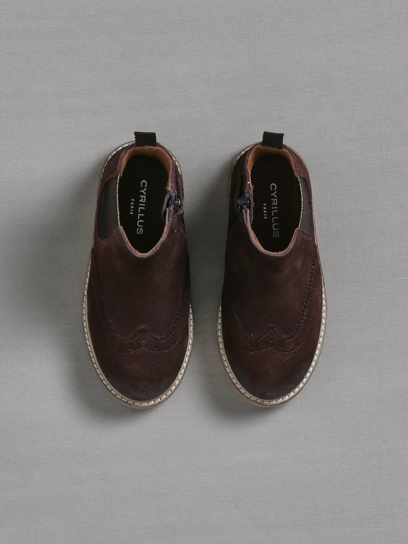 Boots chelsea cuir bout fleuri Fille