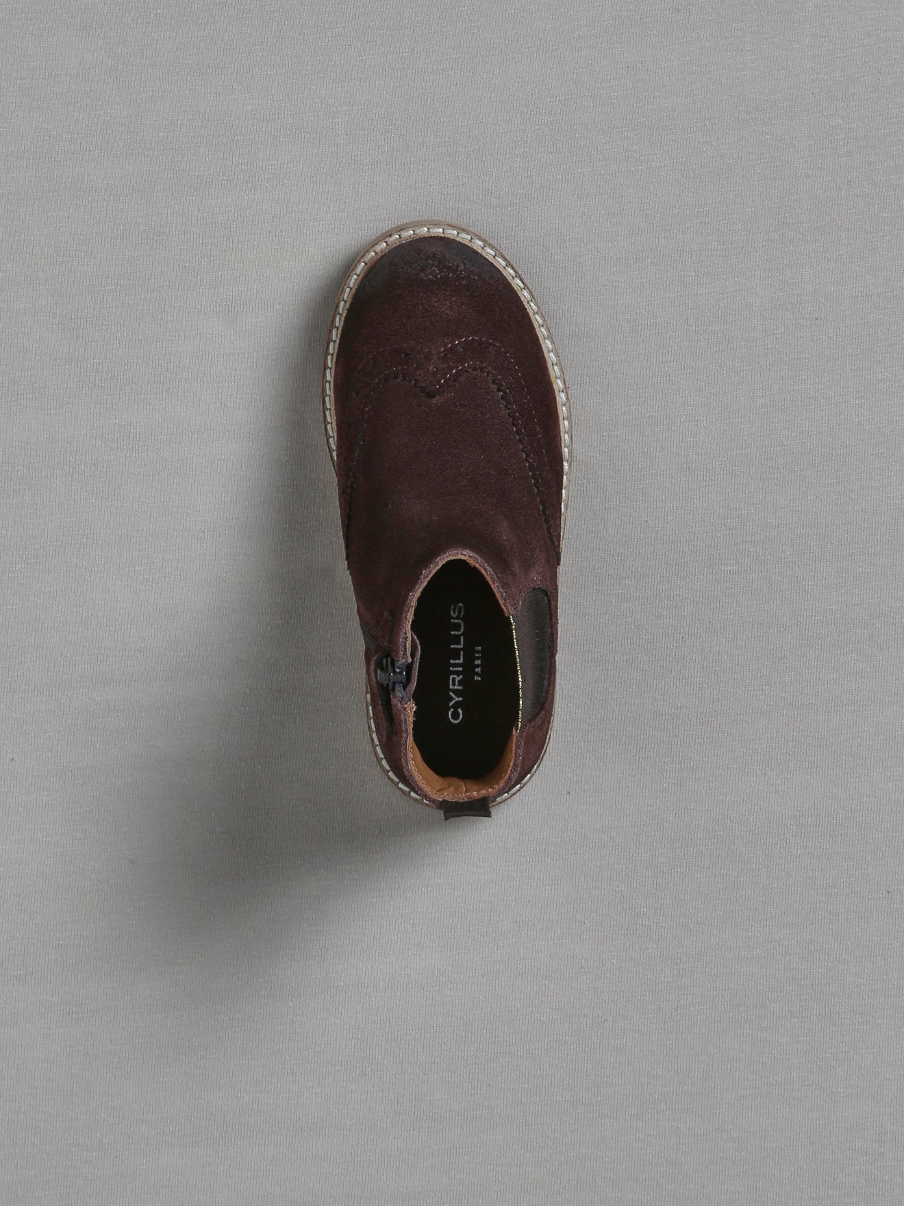 Boots chelsea cuir bout fleuri Fille