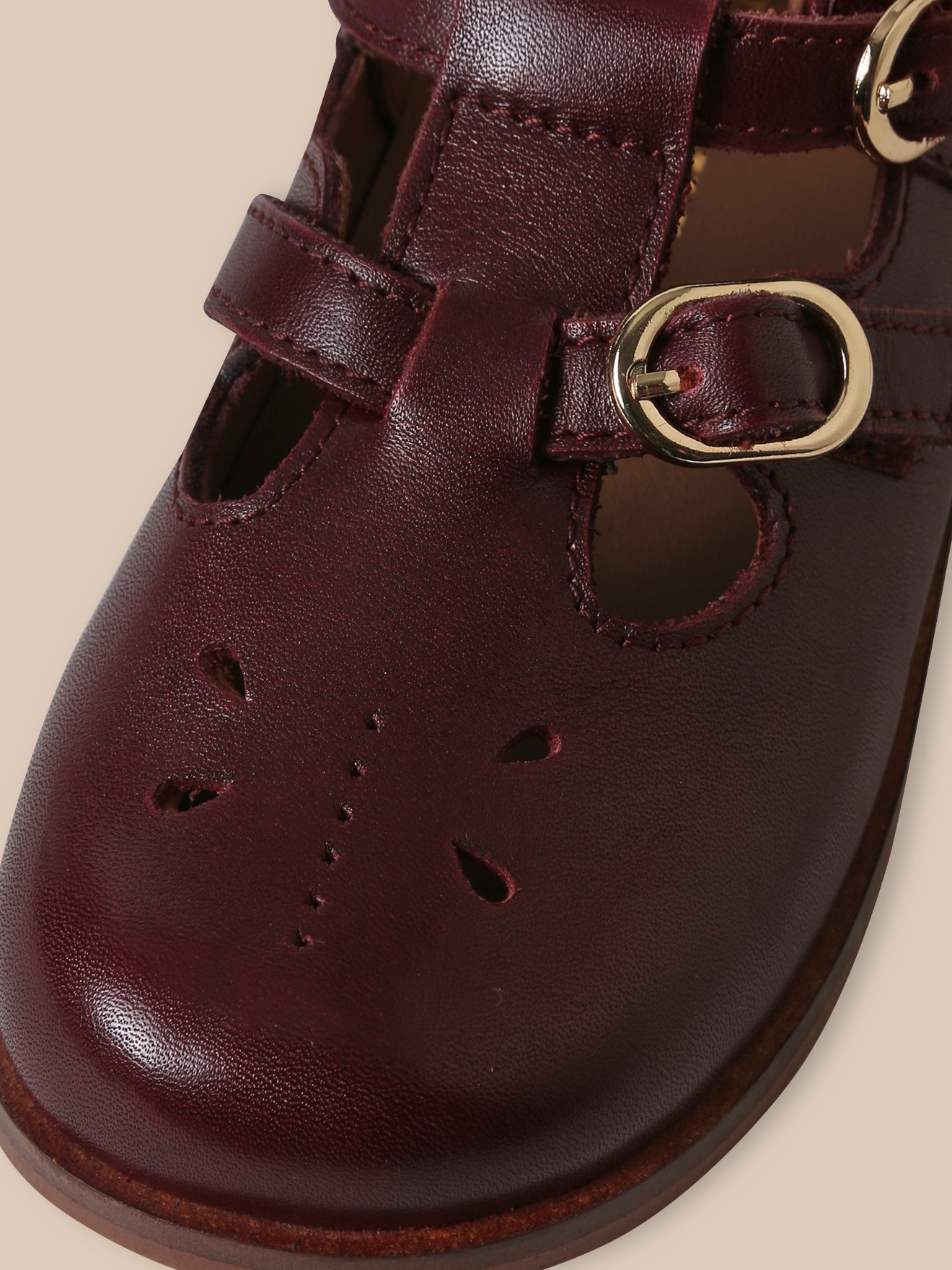 Salomés à boucles Fille en cuir