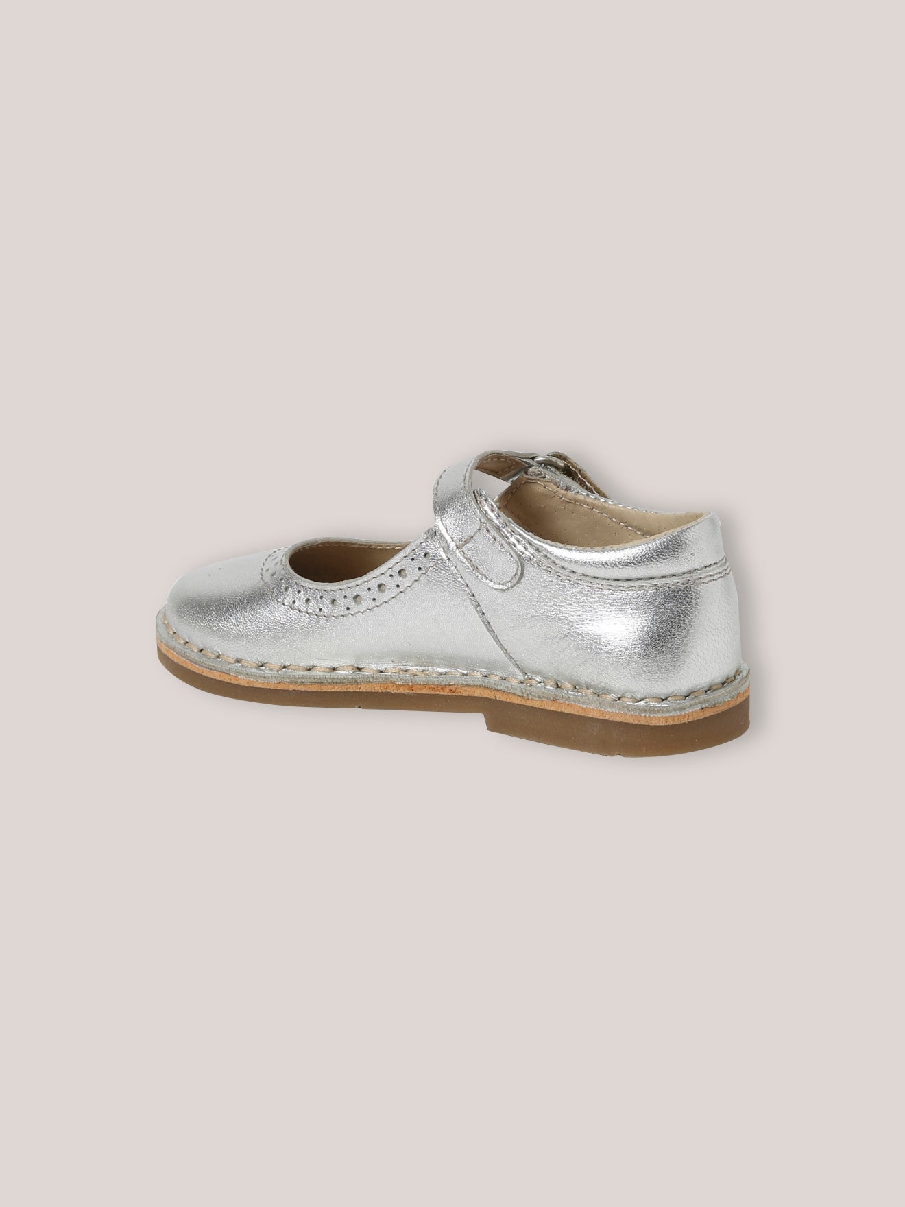Leren babyschoenen met riempje