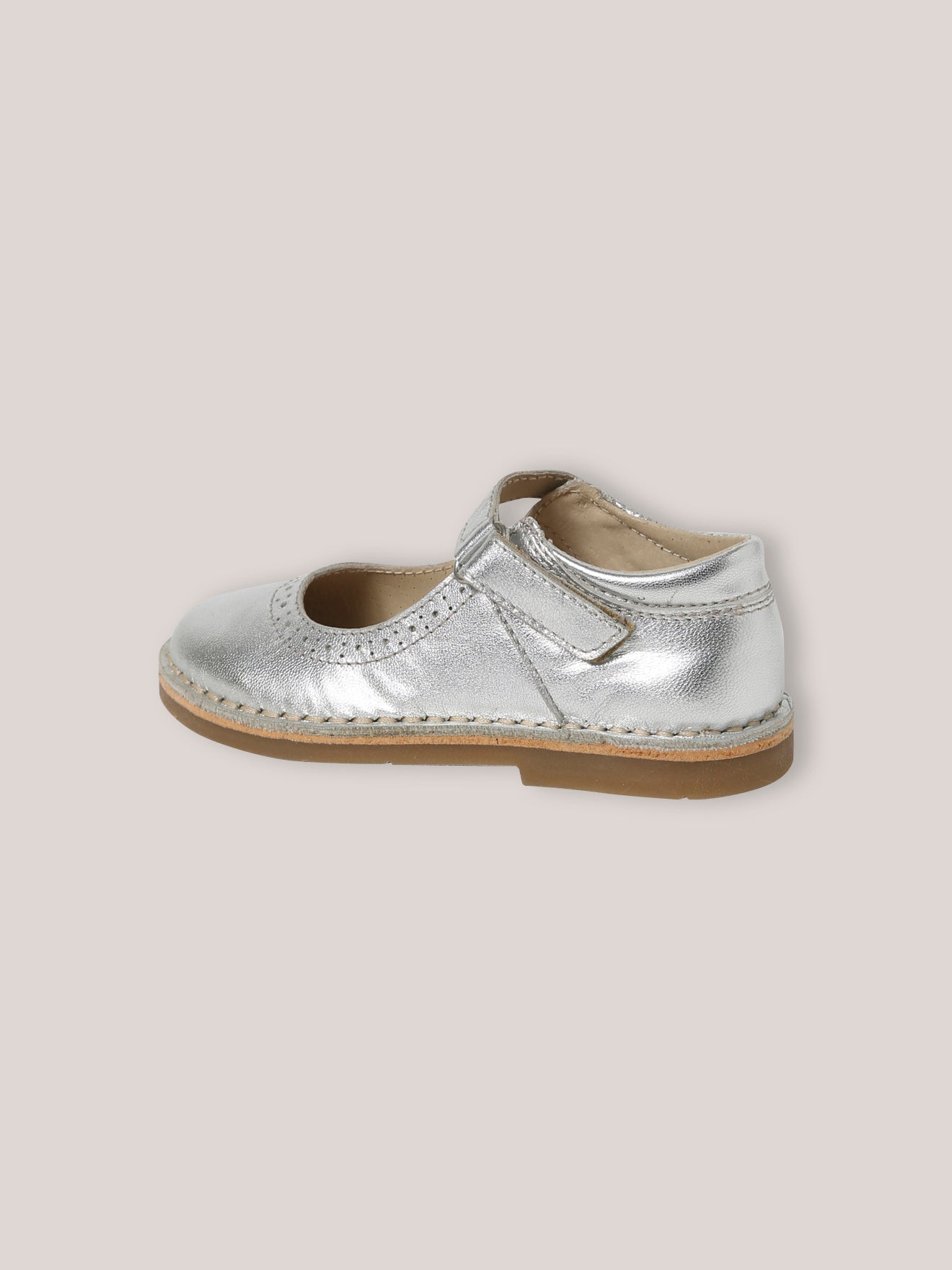 Leren babyschoenen met riempje