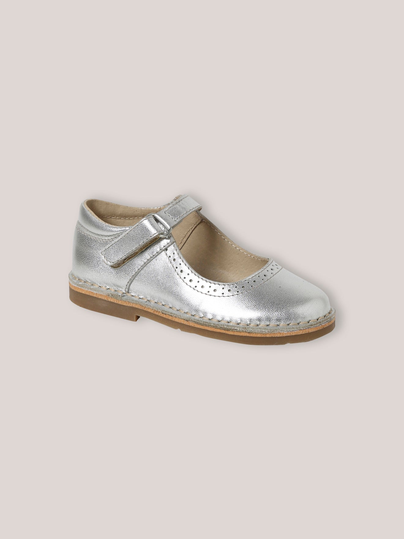 Leren babyschoenen met riempje