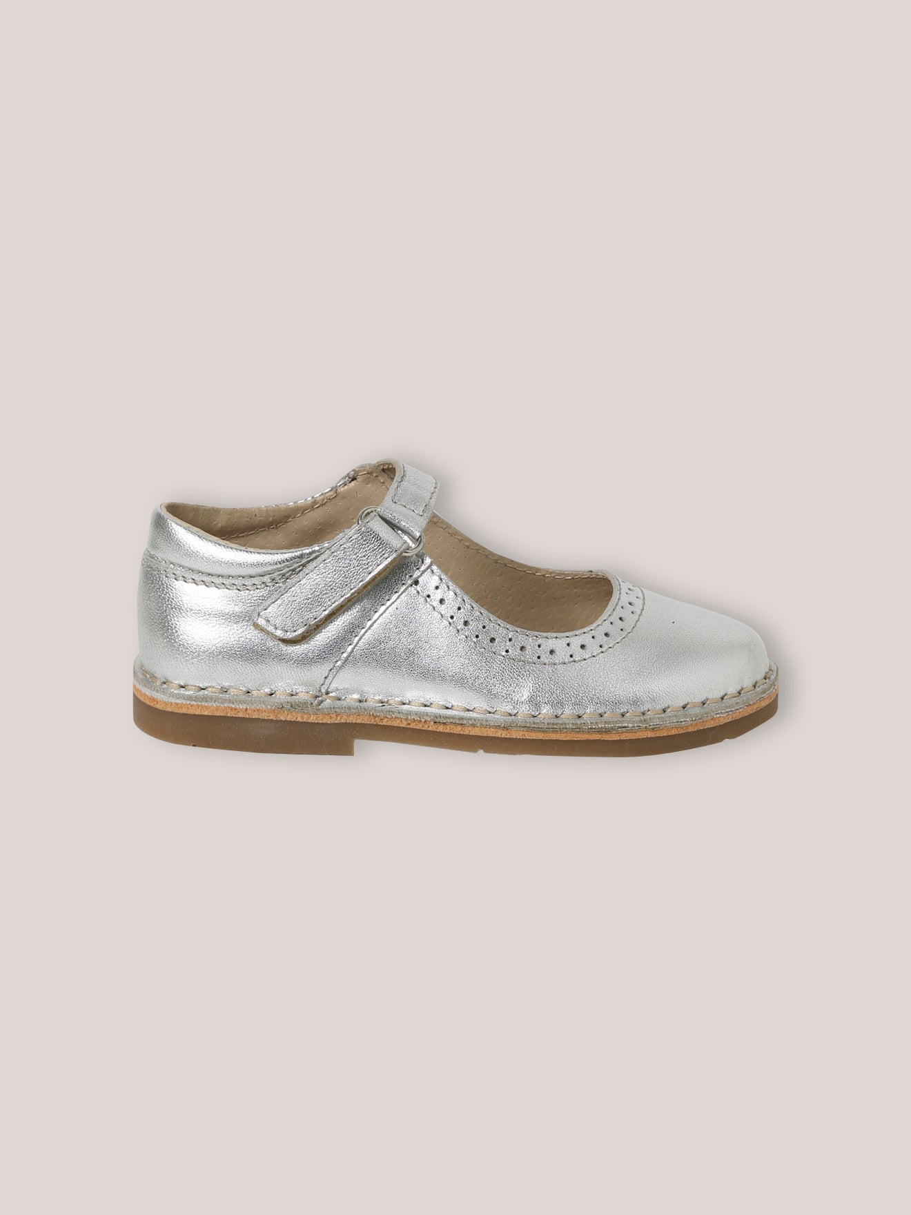 Leren babyschoenen met riempje