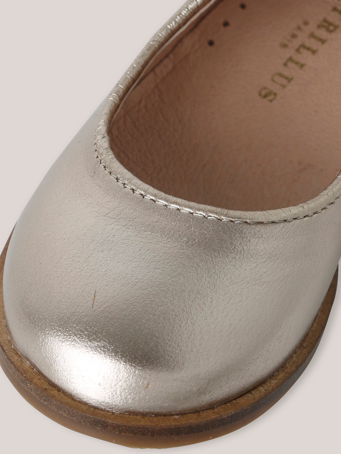 Babies en cuir irisé Fille