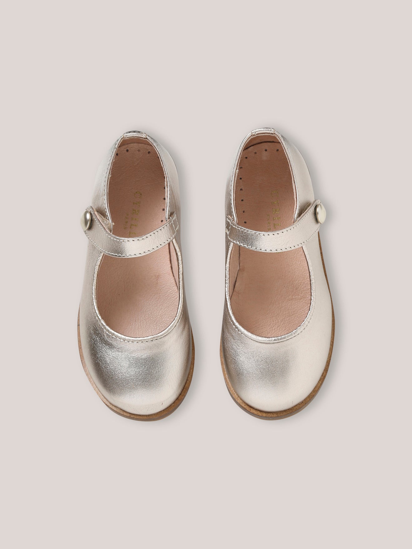 Babies en cuir irisé Fille