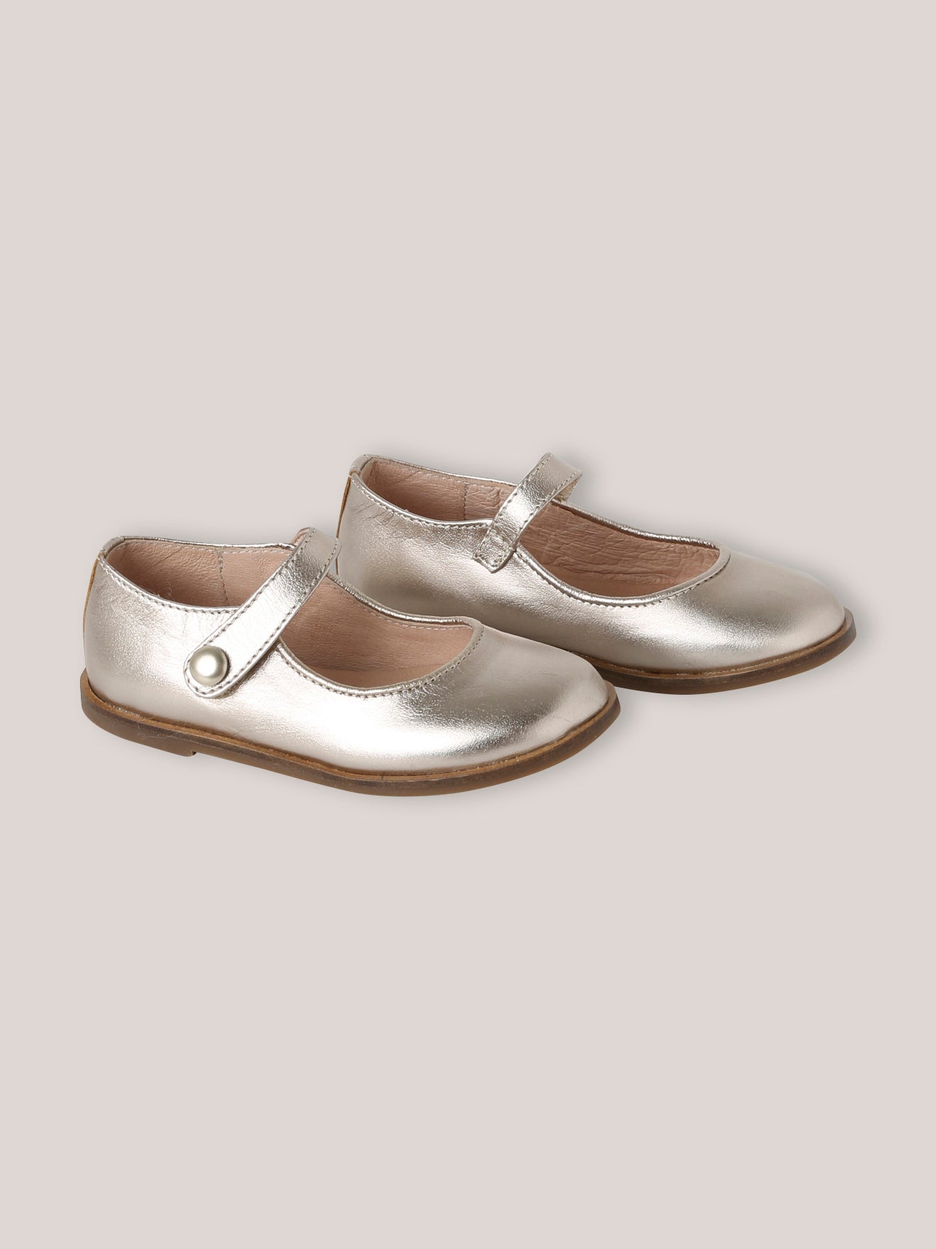 Babies en cuir irisé Fille