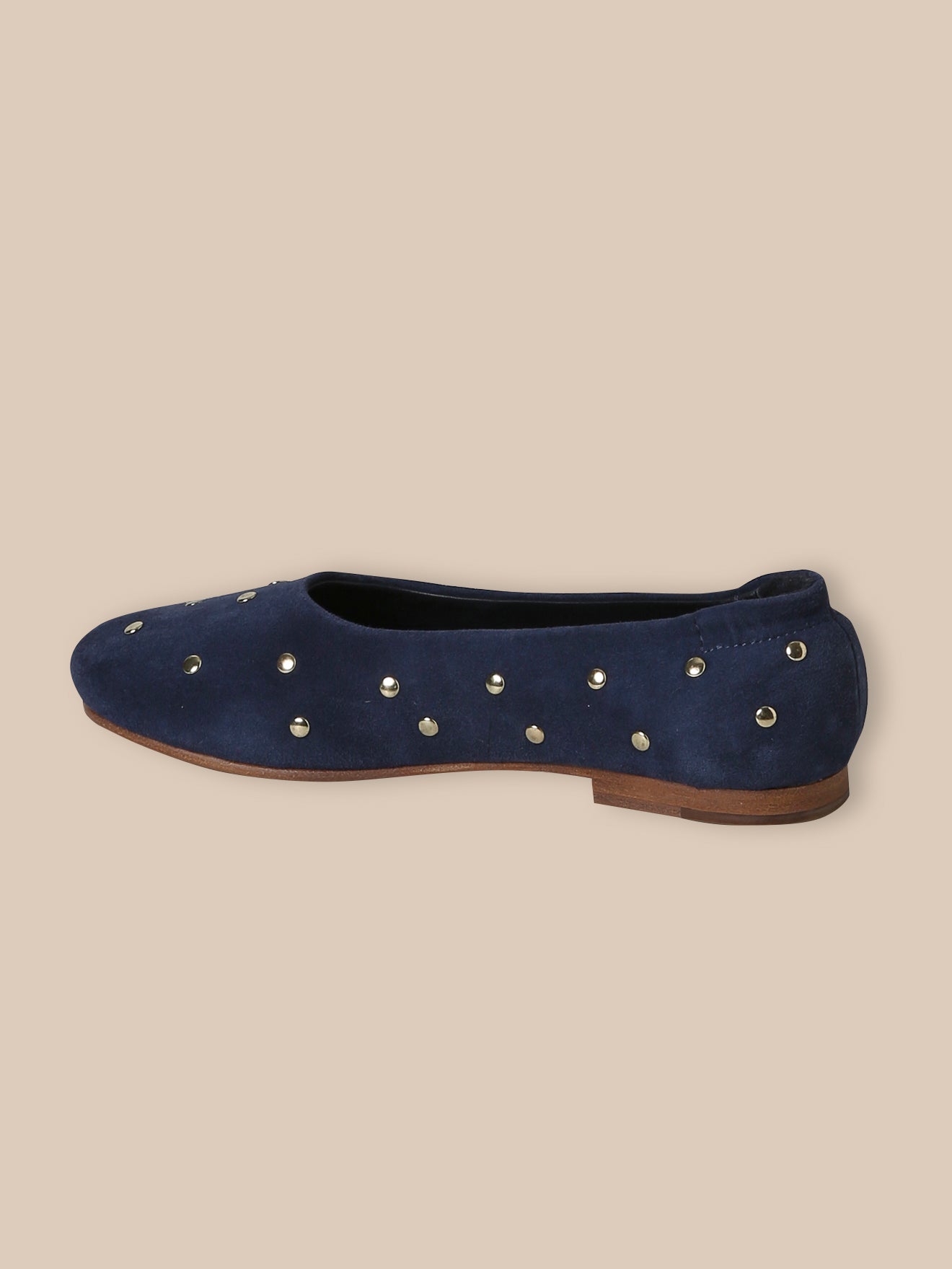 Ballerines en cuir clouté Fille