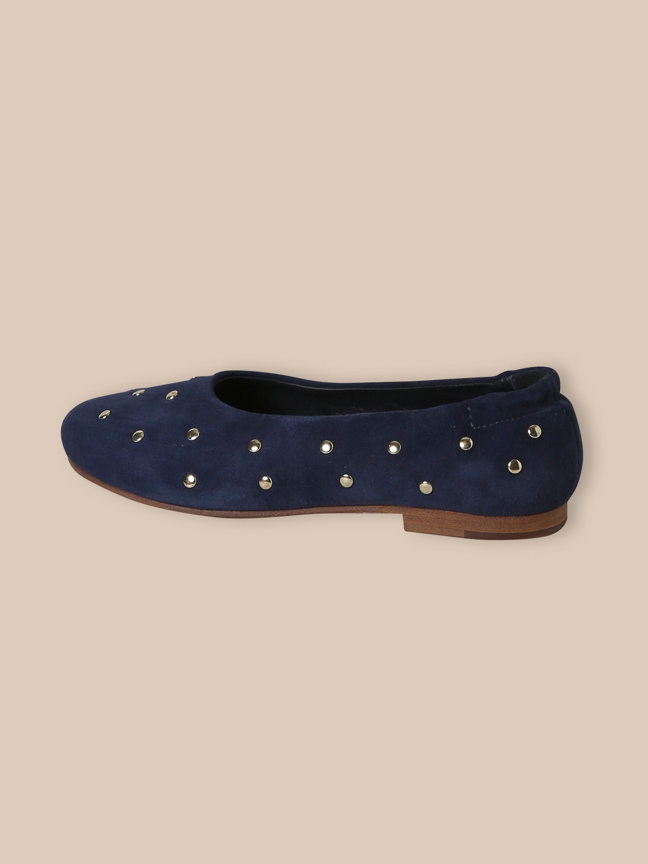 Ballerines en cuir clouté Fille
