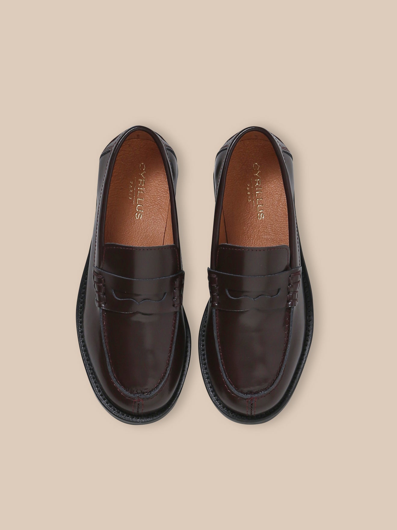 Mocassins en cuir Fille