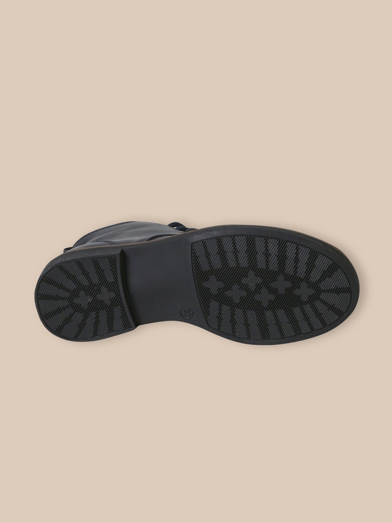 Leren meisjesbottines met vetersluiting