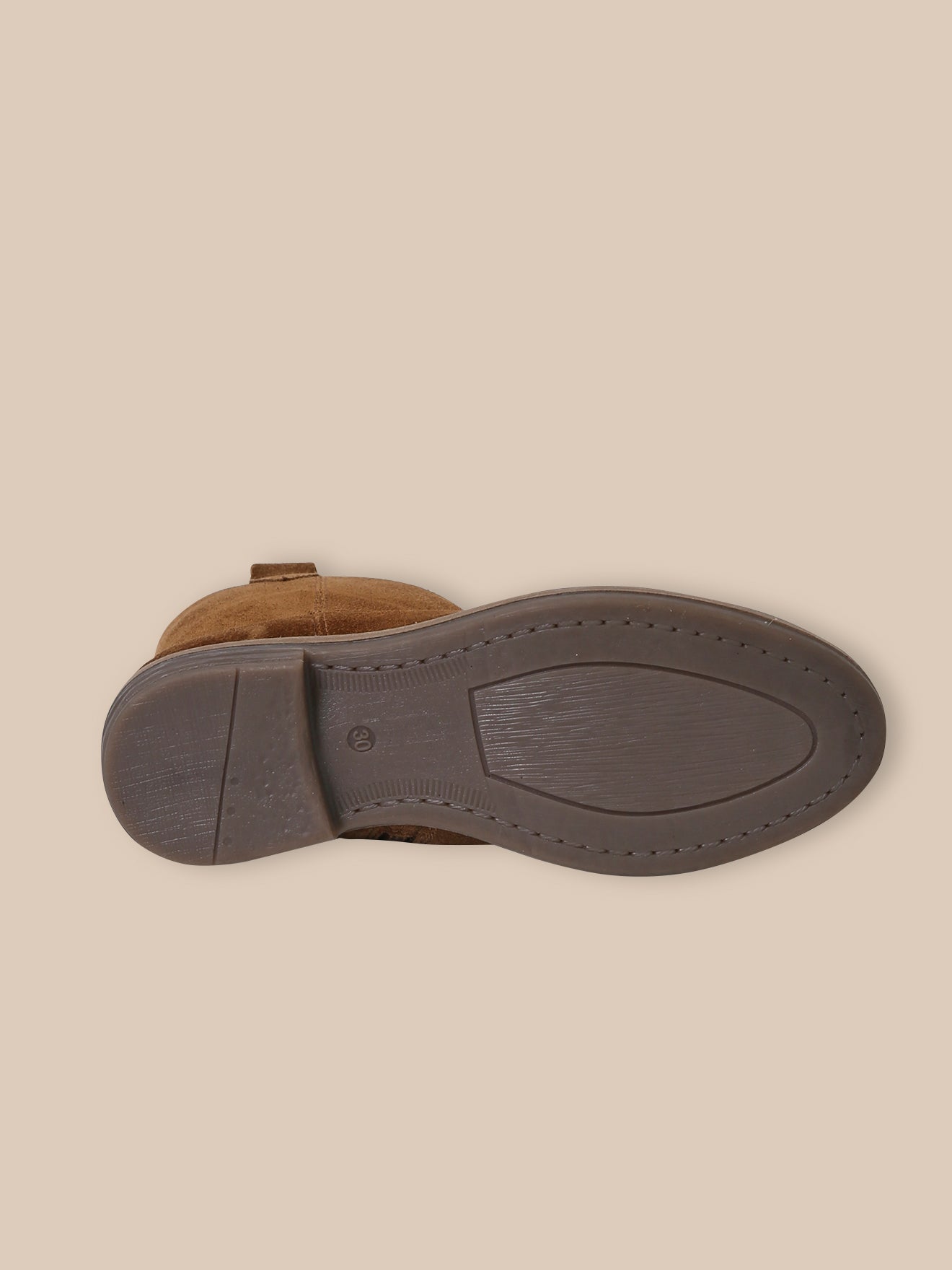 Boots western en croûte de cuir Fille
