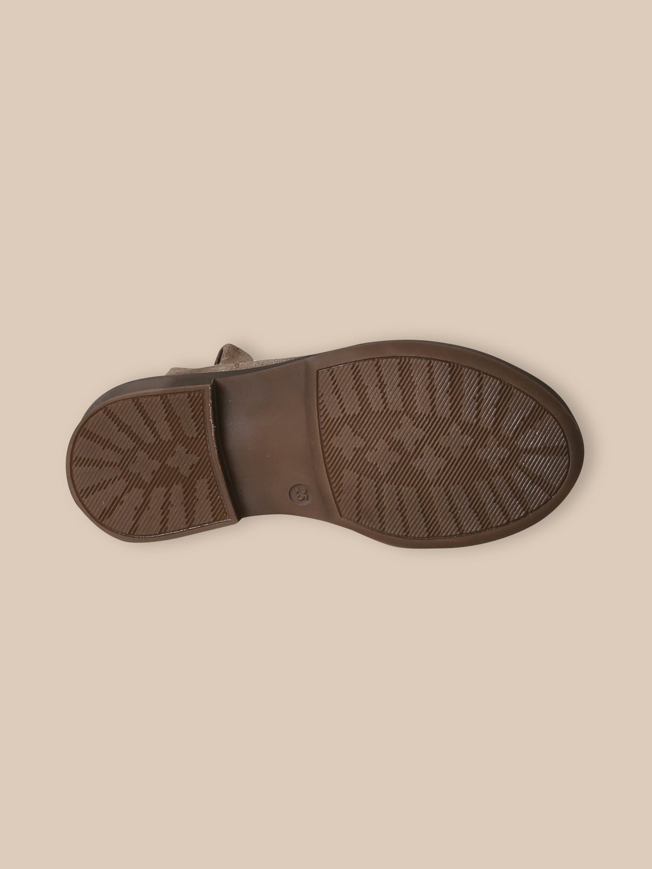 Suèdeleren meisjesboots met strikje