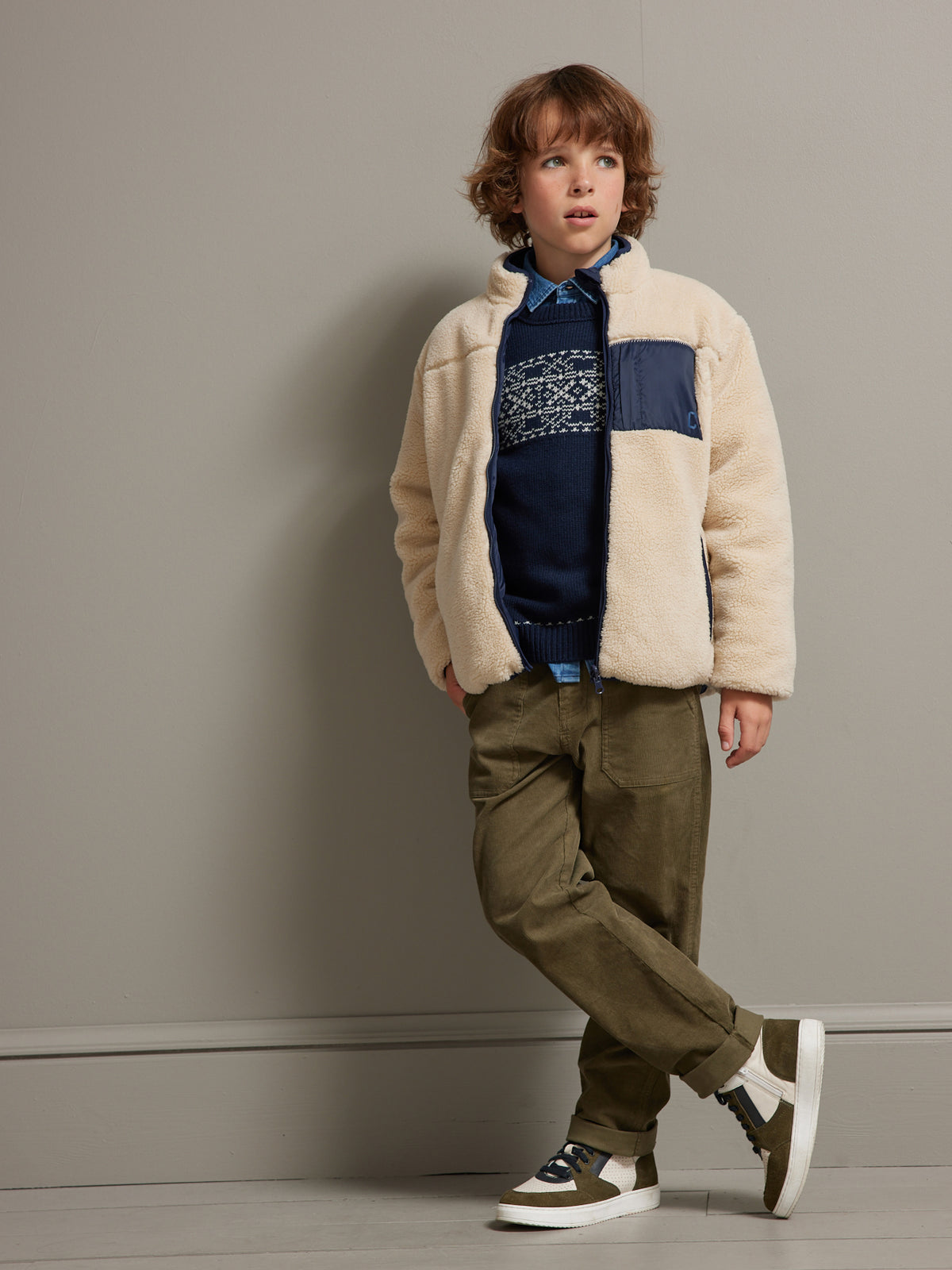 Omkeerbare jongensblouson